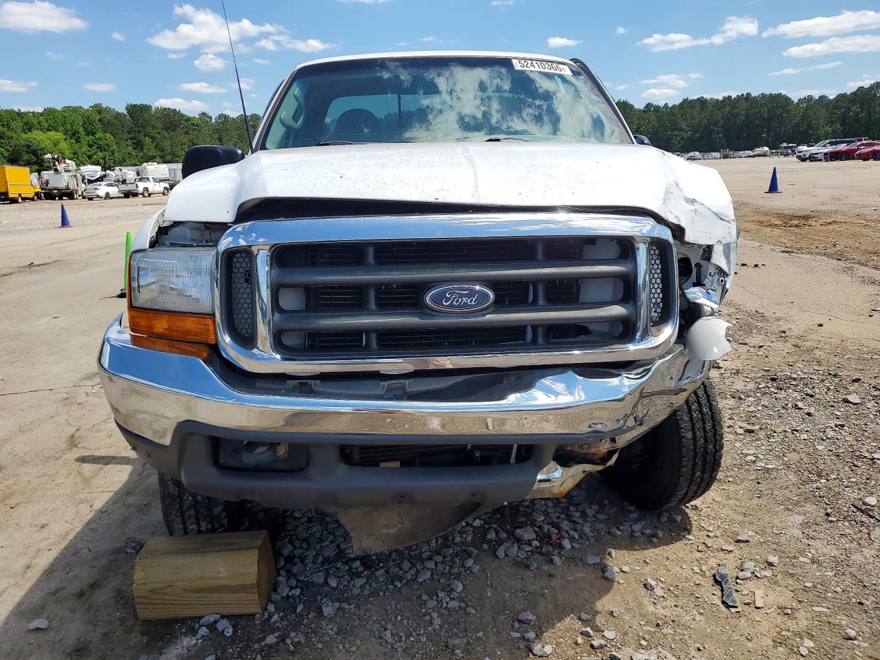 1999 Ford F250 Super Duty White vin: 1FTNX21F7XEB82728