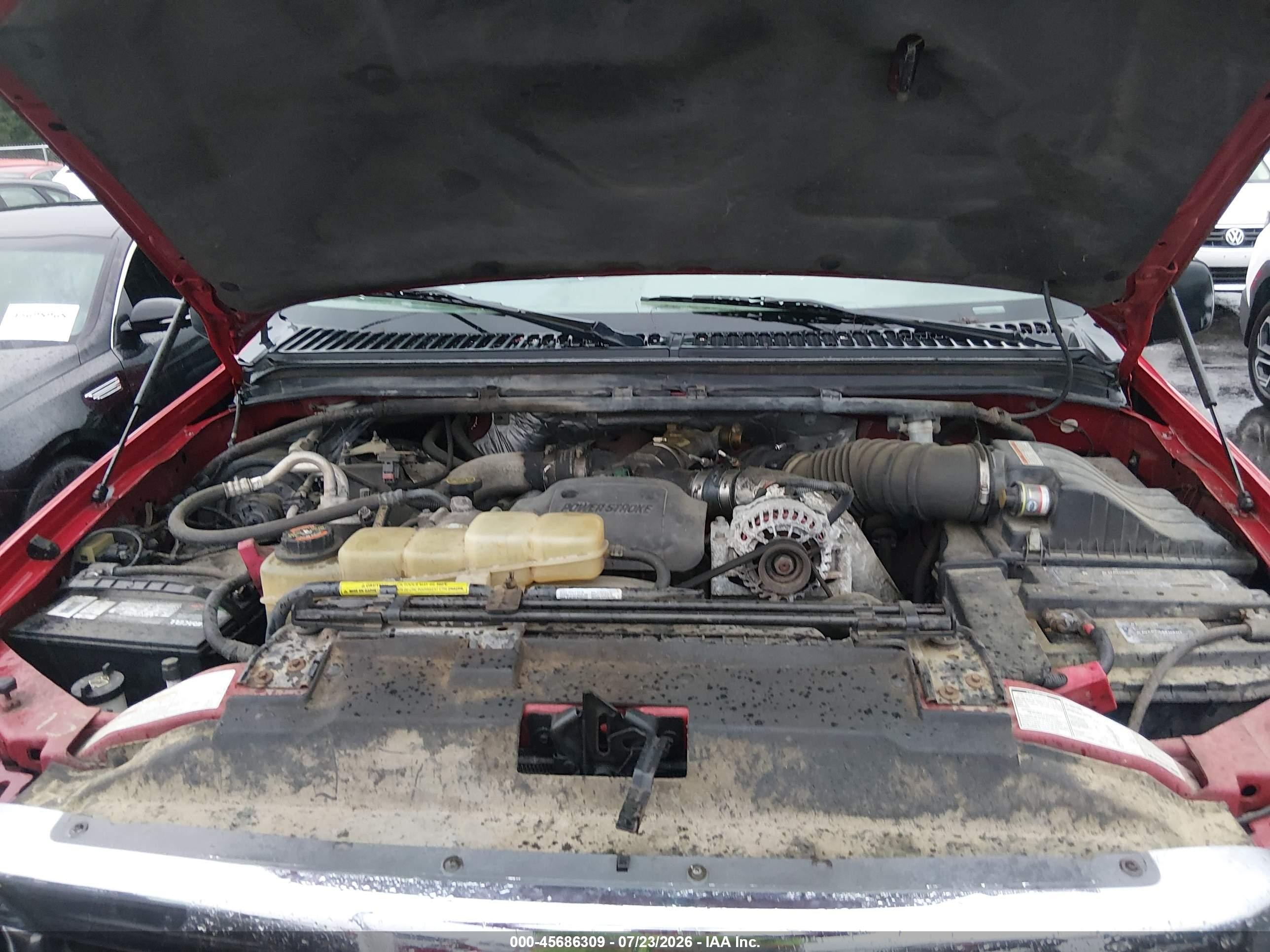 2000 Ford F-250 Lariat/xl/xlt Red vin: 1FTNX21F7YEC71555
