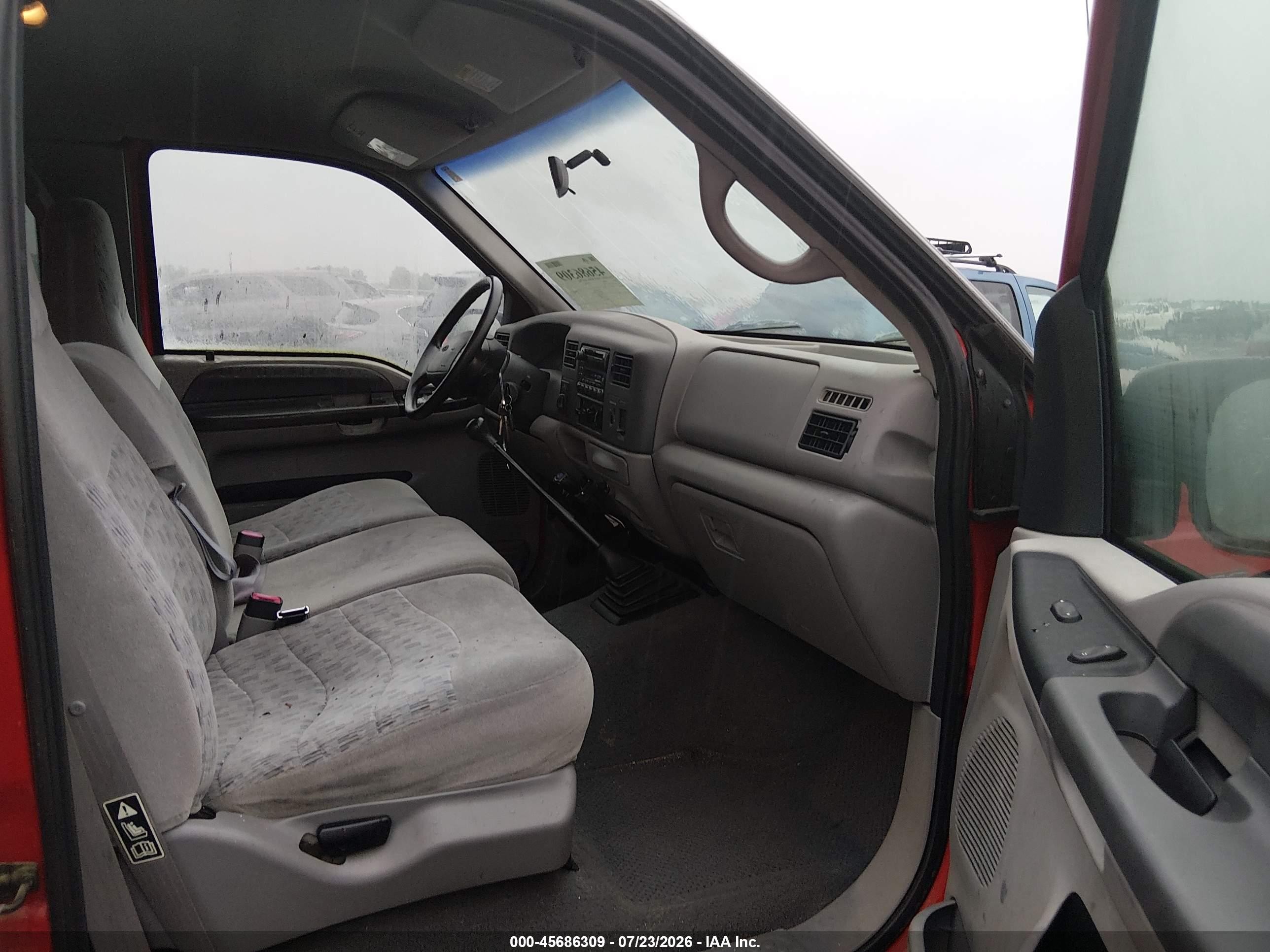 2000 Ford F-250 Lariat/xl/xlt Red vin: 1FTNX21F7YEC71555