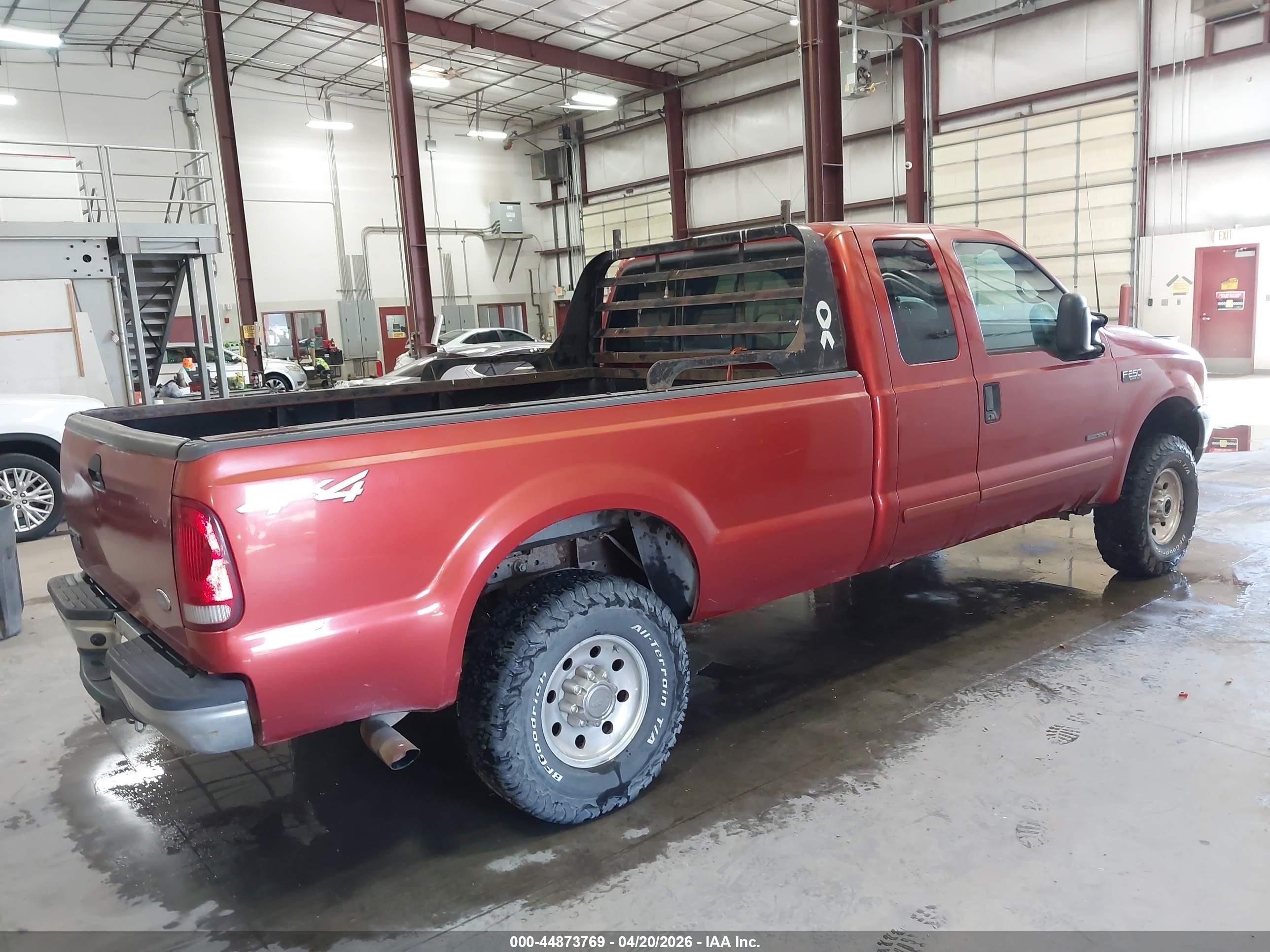 2001 Ford F-250 Lariat/xl/xlt Red vin: 1FTNX21F81EA70804