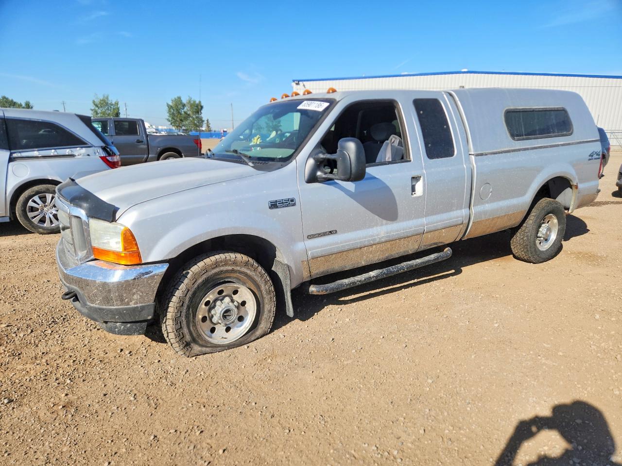 2001 Ford F250 Super Duty Silver vin: 1FTNX21F81EB18012