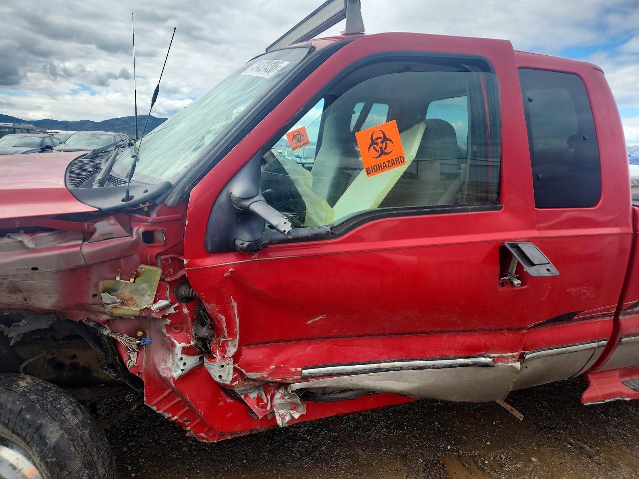 1999 Ford F250 Super Duty Red vin: 1FTNX21F8XEA56488