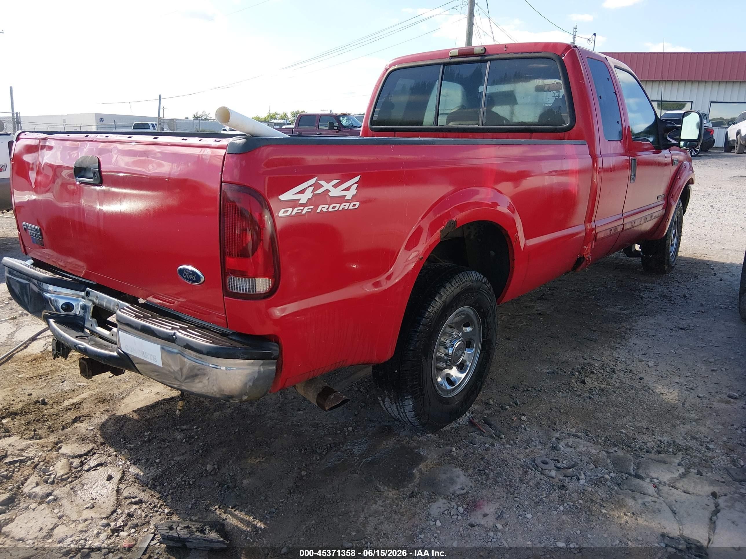 2002 Ford F-250 Lariat/xl/xlt Red vin: 1FTNX21F92EA44231