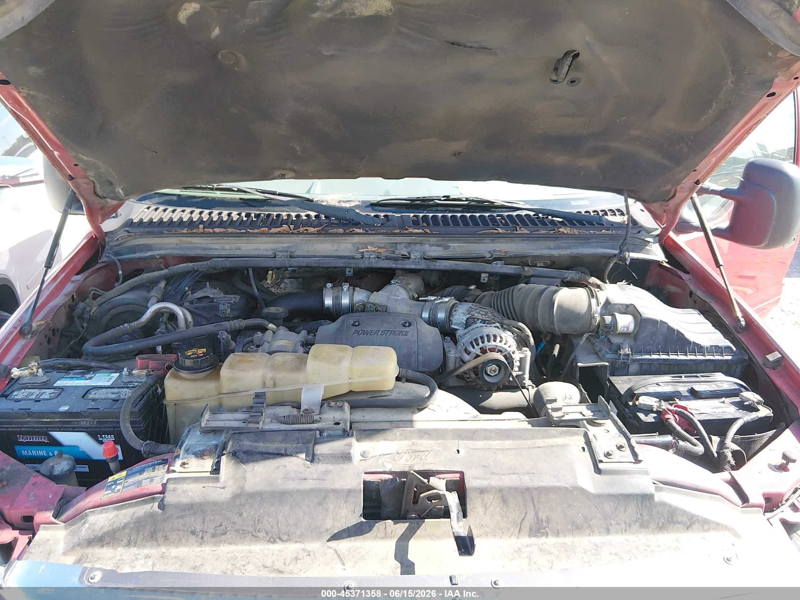 2002 Ford F-250 Lariat/xl/xlt Red vin: 1FTNX21F92EA44231