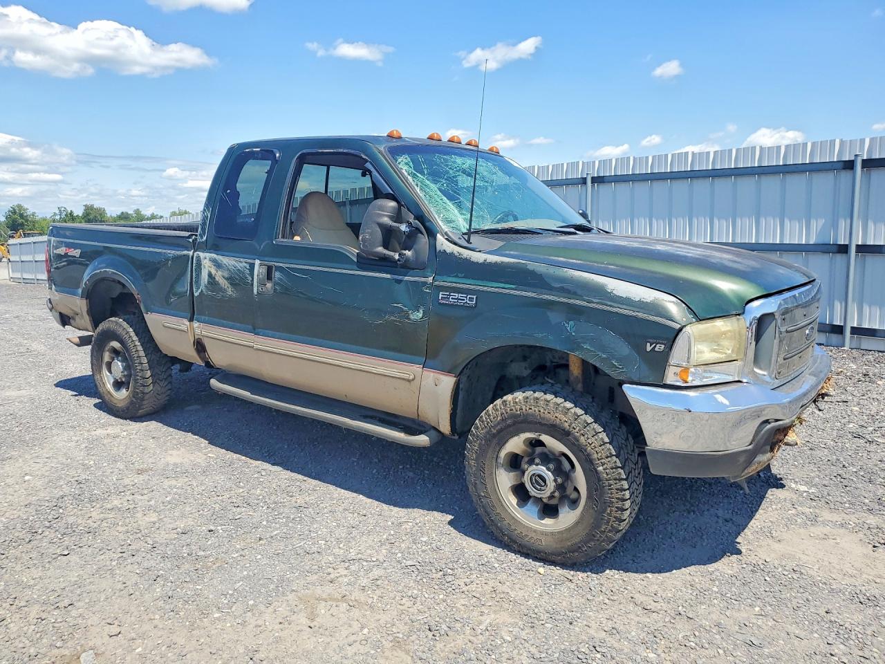 1999 Ford F250 Super Duty Green vin: 1FTNX21F9XEA00611