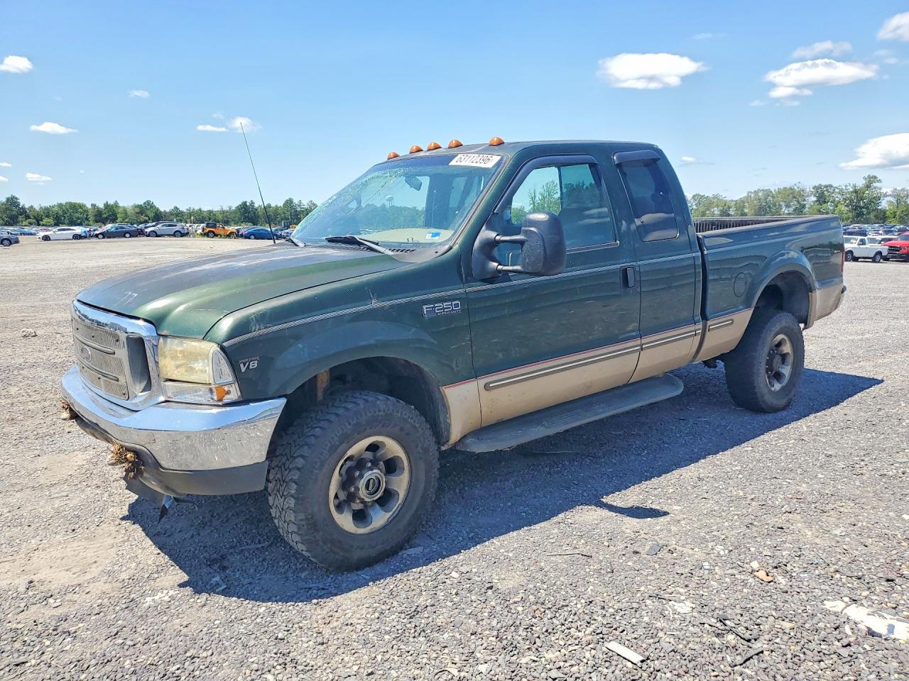 1999 Ford F250 Super Duty Green vin: 1FTNX21F9XEA00611