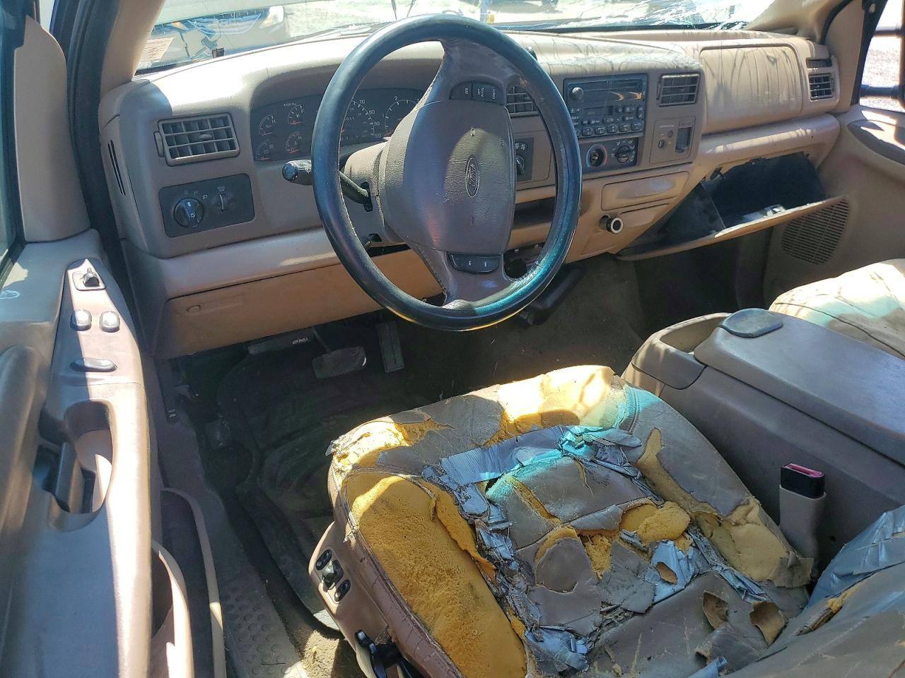1999 Ford F250 Super Duty Green vin: 1FTNX21F9XEA00611