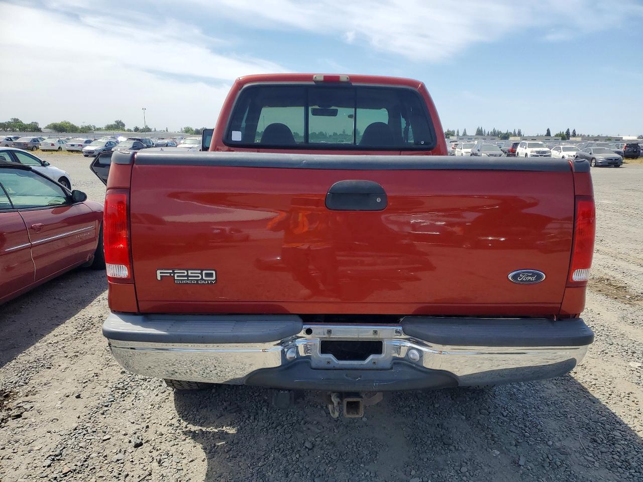 1999 Ford F250 Super Duty Red vin: 1FTNX21F9XEC79624