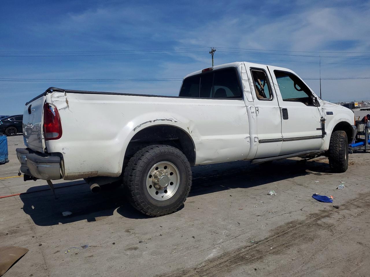 1999 Ford F250 Super Duty White vin: 1FTNX21F9XED79593