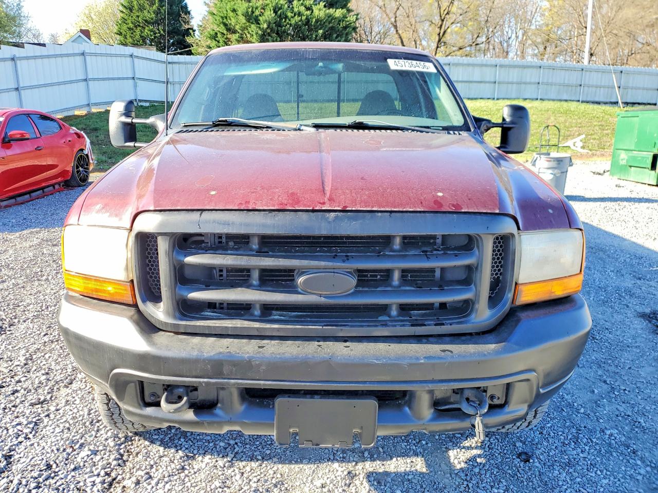 1999 Ford F250 Super Duty Maroon vin: 1FTNX21F9XED88262