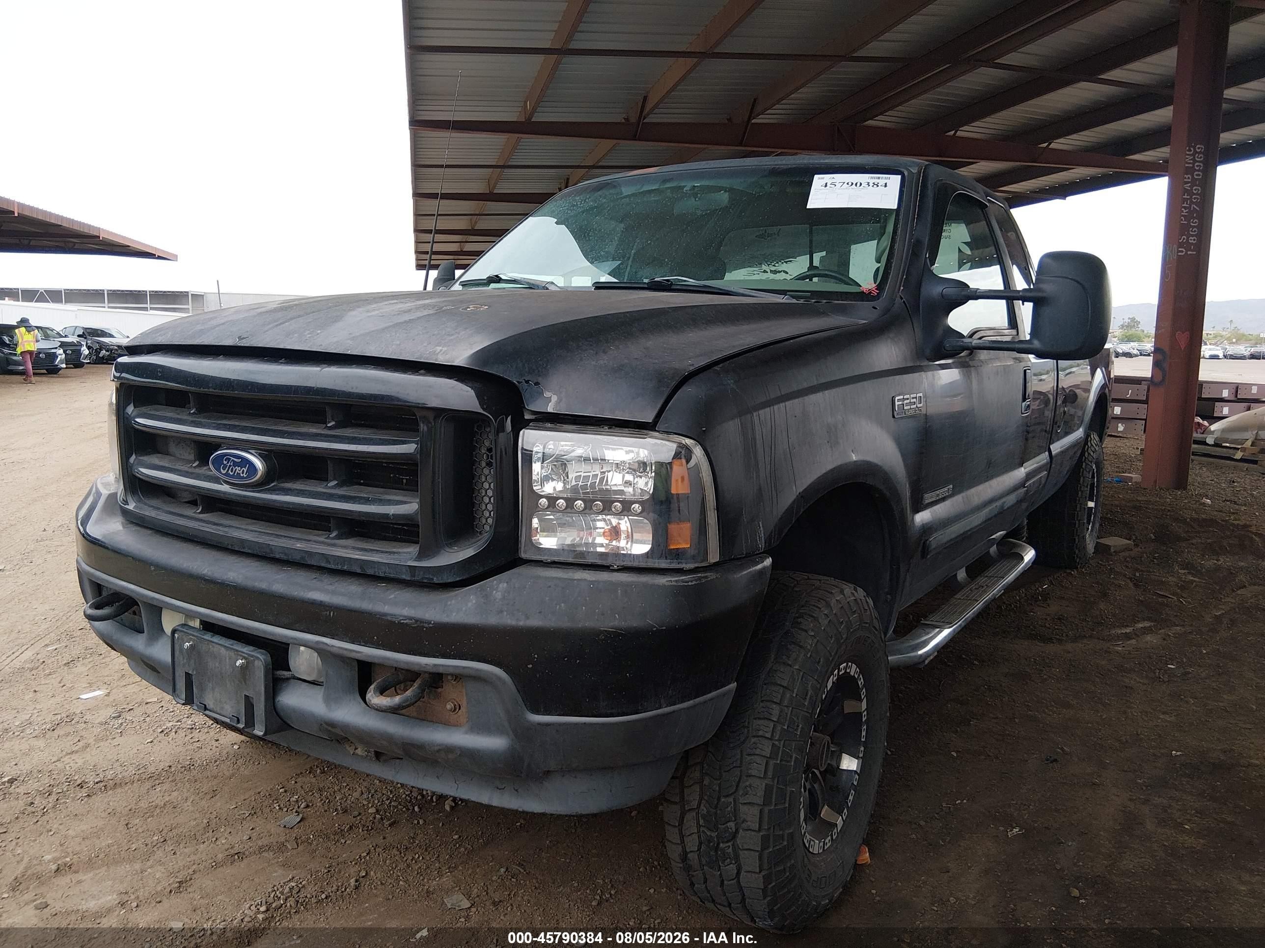 2003 Ford F-250 Lariat/xl/xlt Black vin: 1FTNX21FX3EB00016