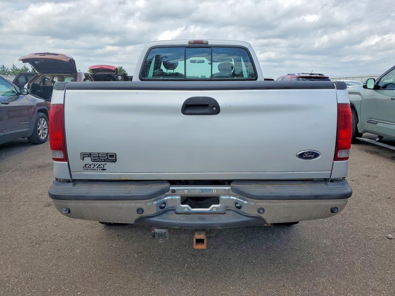 2002 Ford F250 Super Duty Silver vin: 1FTNX21L02EA58699