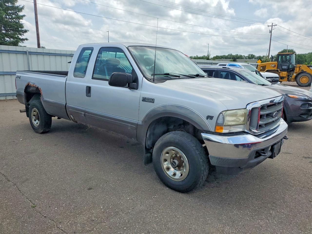 2002 Ford F250 Super Duty Silver vin: 1FTNX21L02EA58699