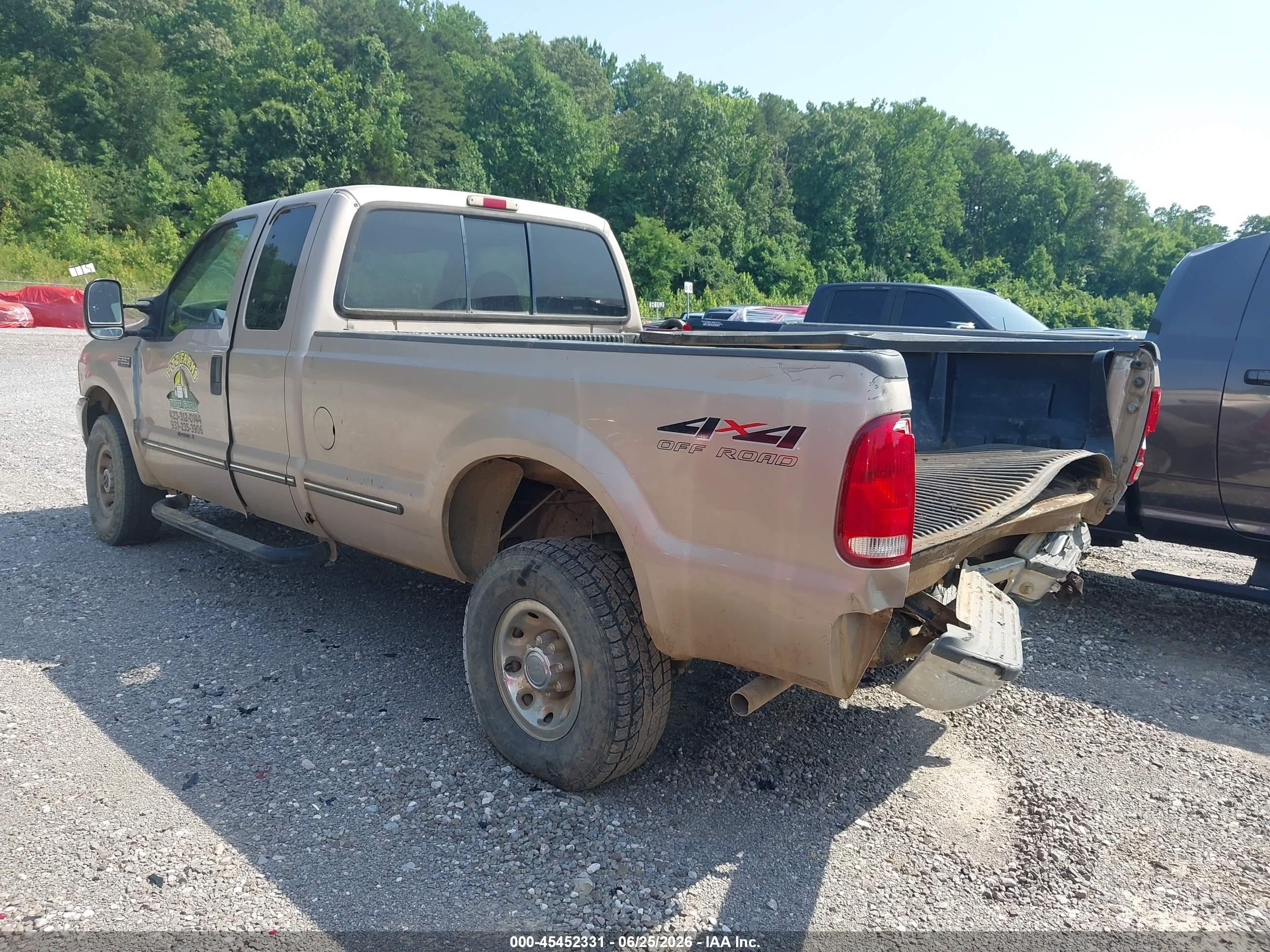 1999 Ford F-250 Lariat/xl/xlt Бежевый vin: 1FTNX21L0XEB44442