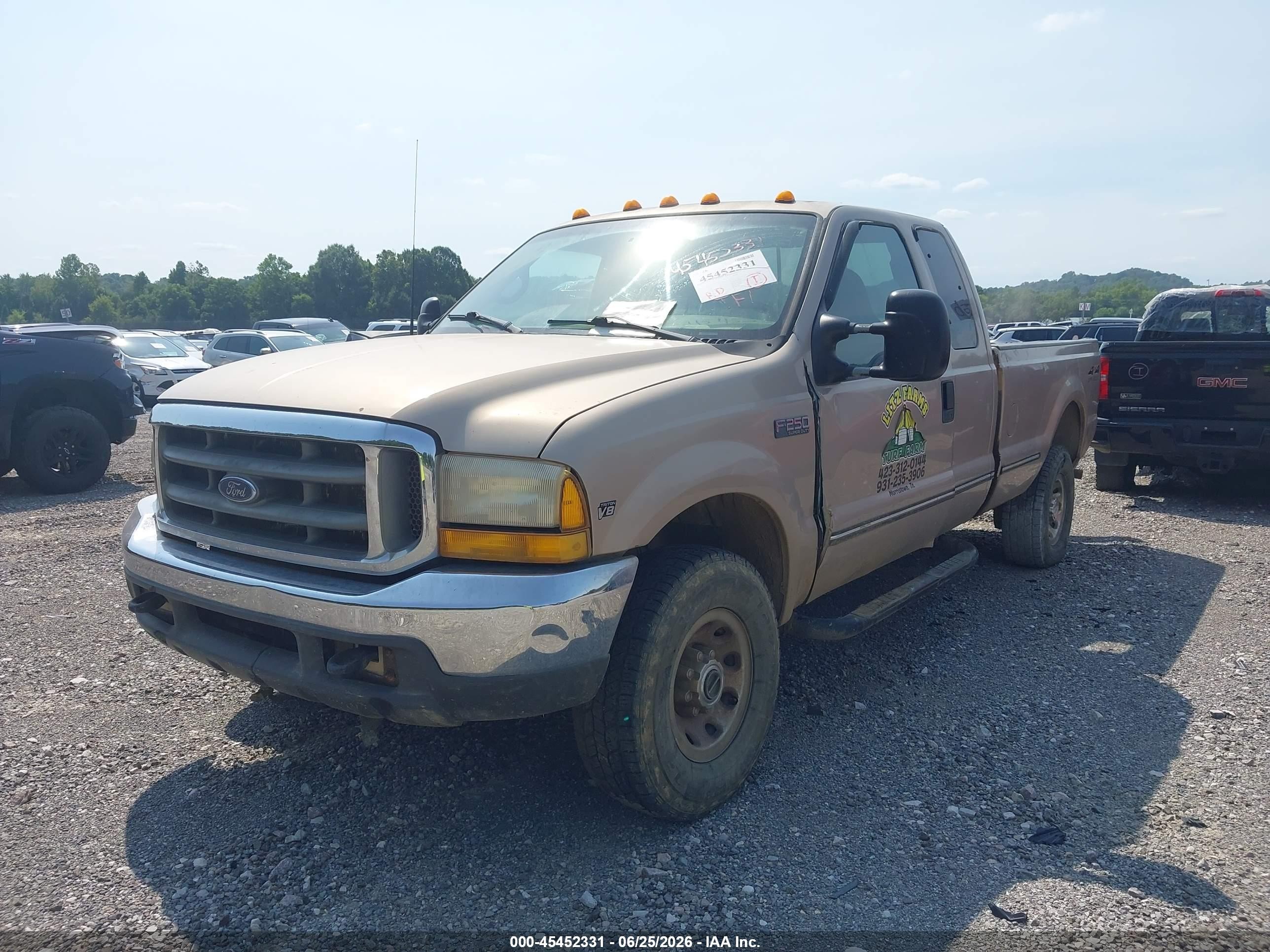1999 Ford F-250 Lariat/xl/xlt Бежевый vin: 1FTNX21L0XEB44442