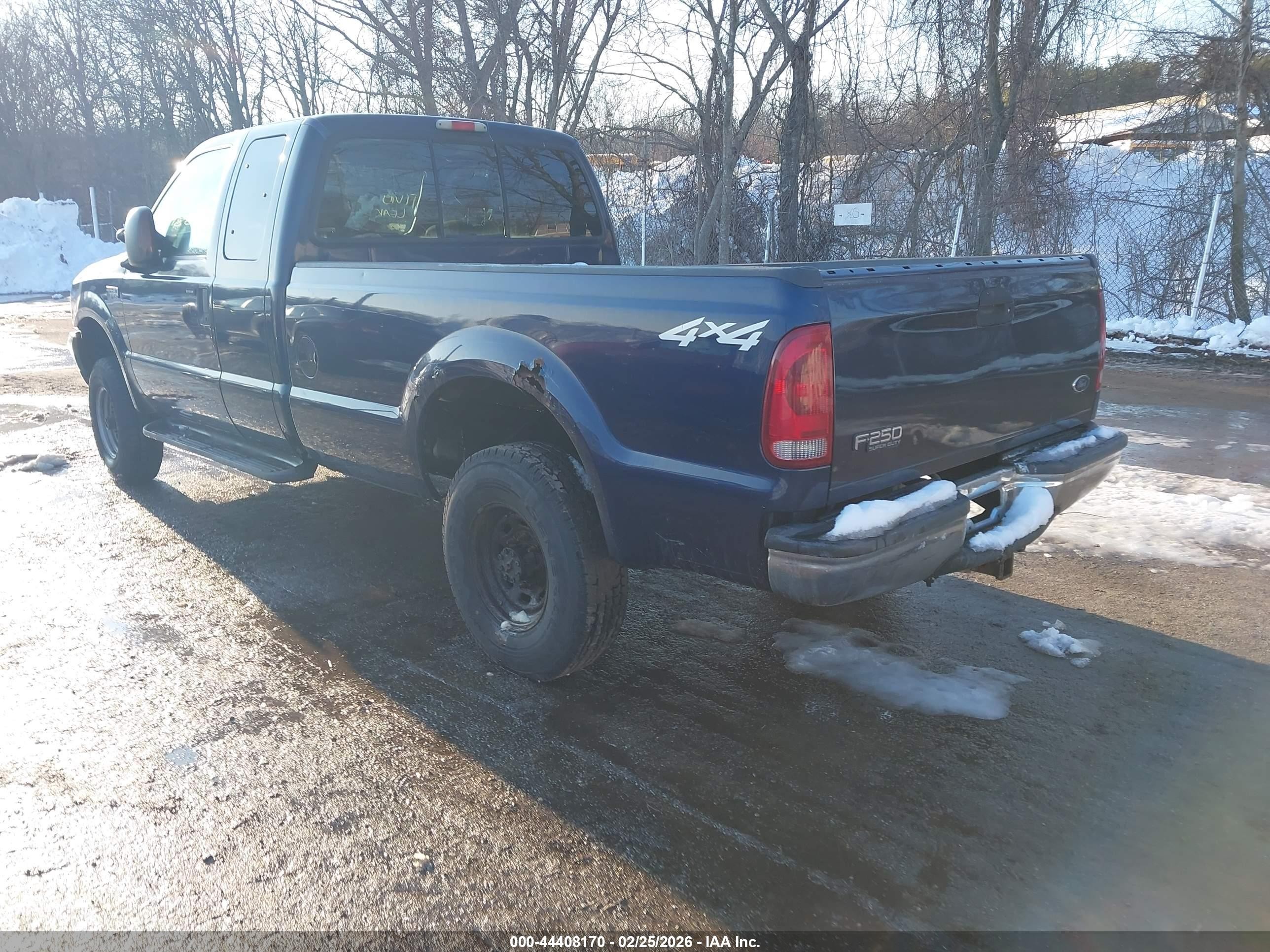 2004 Ford F-250 Lariat/xl/xlt Синий vin: 1FTNX21L14ED18496