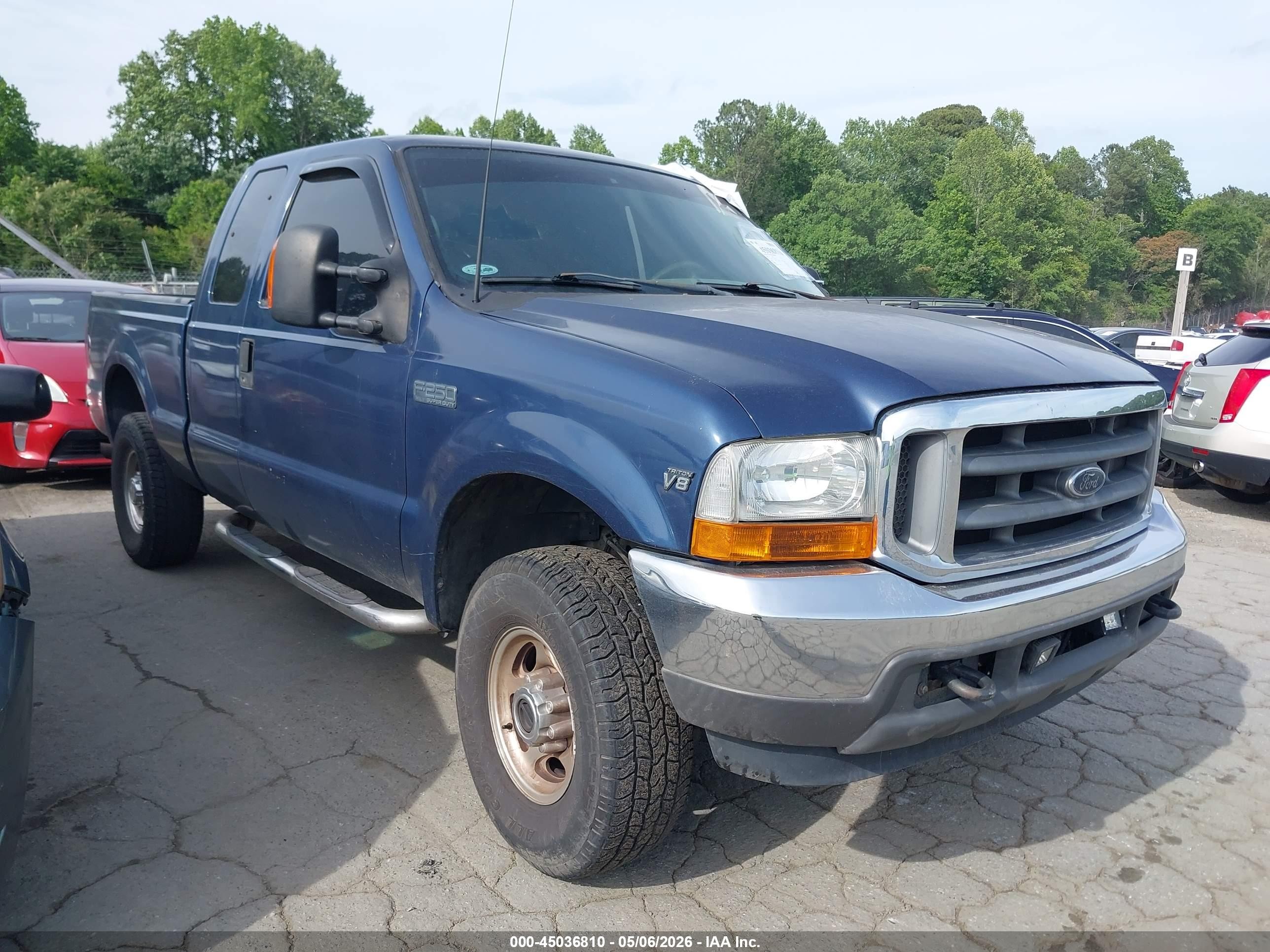 2002 Ford F-250 Lariat/xl/xlt Navy vin: 1FTNX21L22EA46456