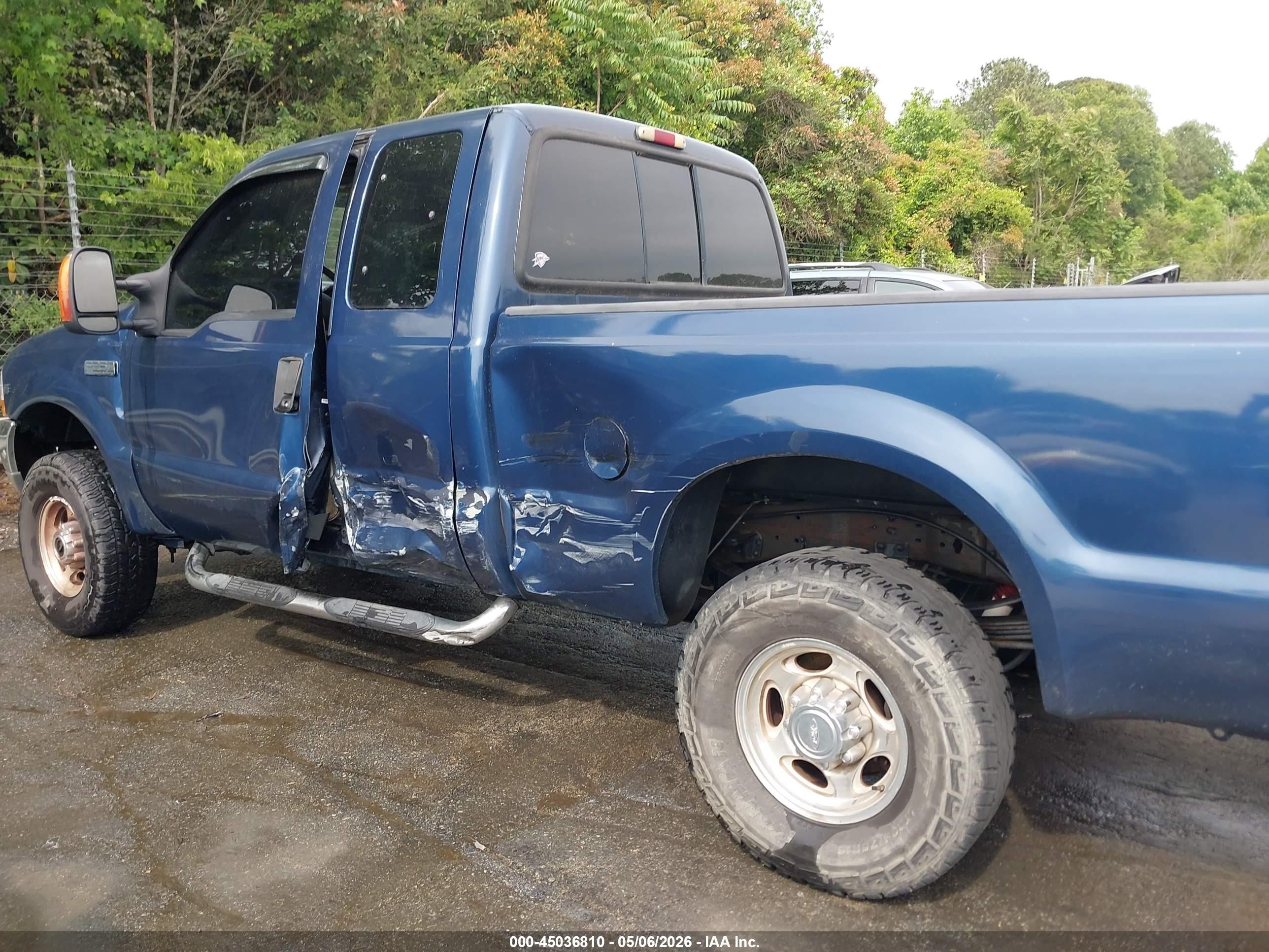 2002 Ford F-250 Lariat/xl/xlt Navy vin: 1FTNX21L22EA46456