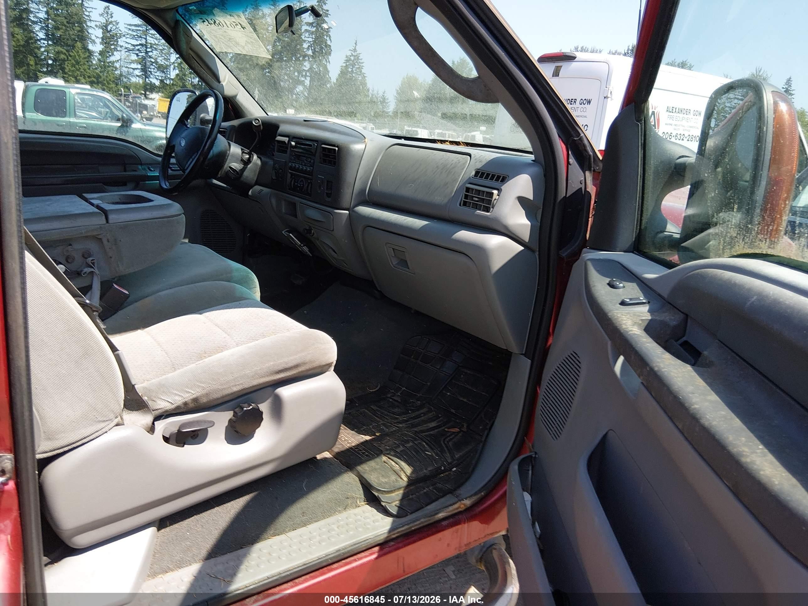 2003 Ford F-250 Lariat/xl/xlt Burgundy vin: 1FTNX21L23EC59960