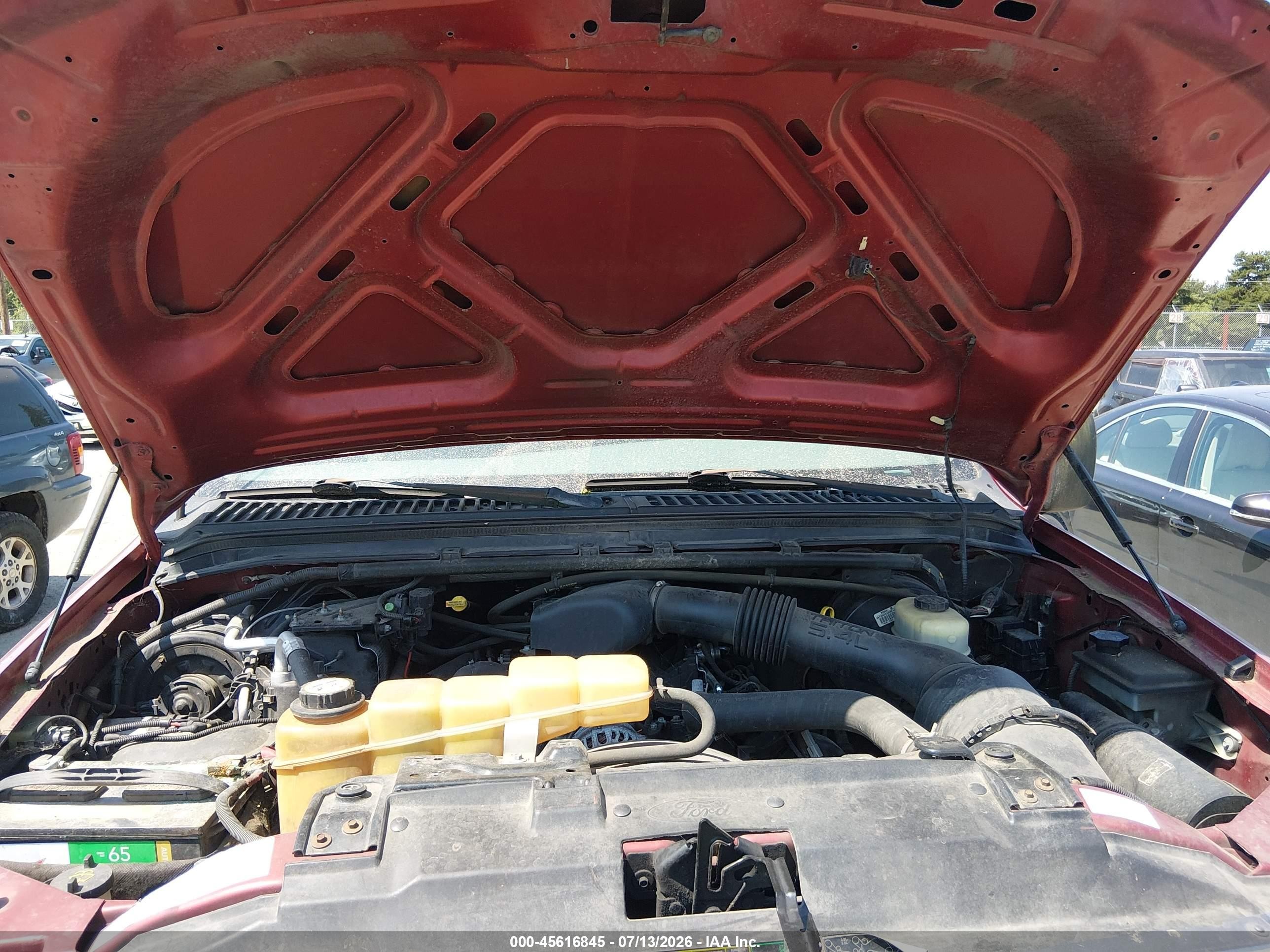2003 Ford F-250 Lariat/xl/xlt Burgundy vin: 1FTNX21L23EC59960