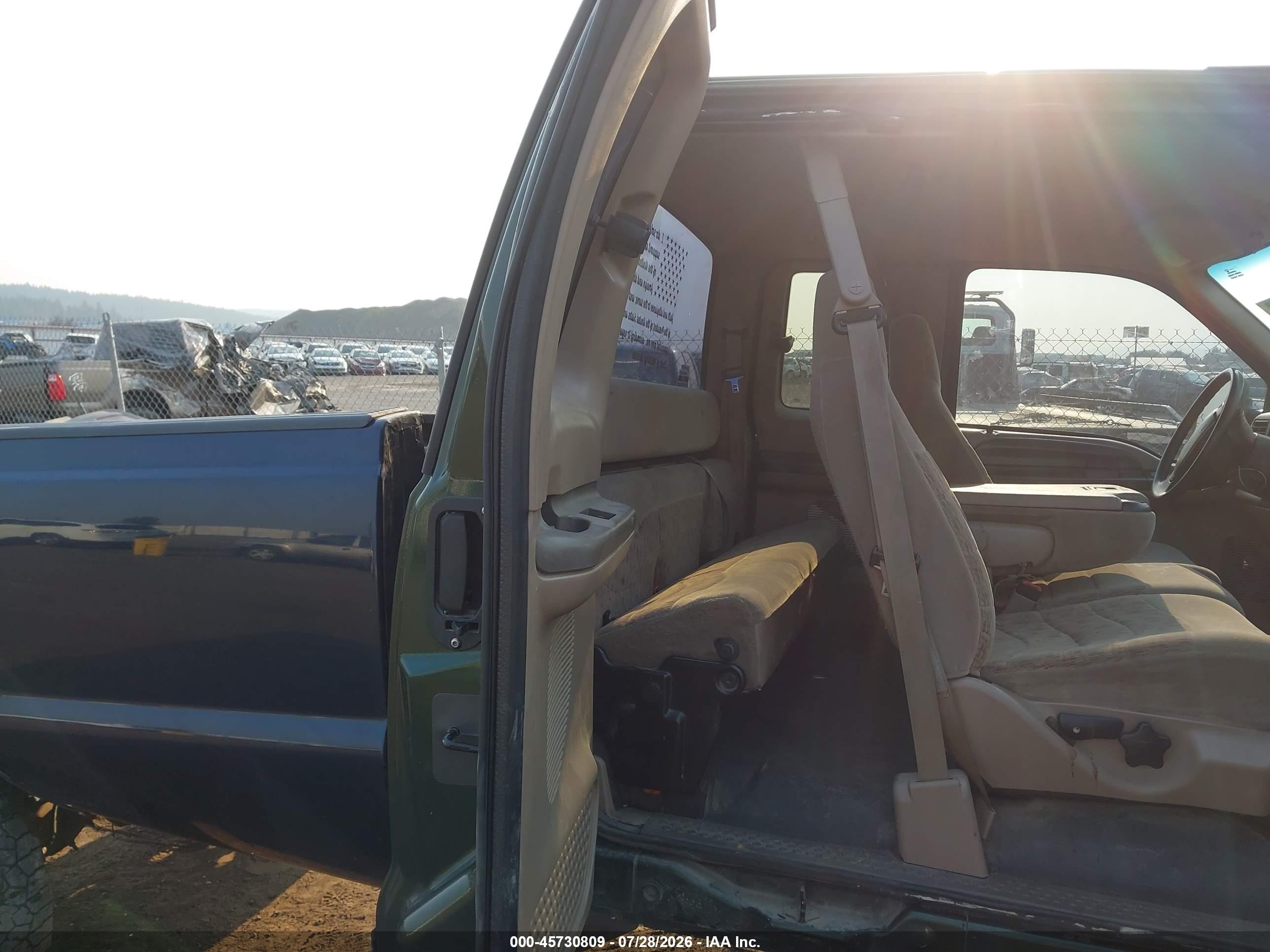 1999 Ford F-250 Lariat/xl/xlt Green vin: 1FTNX21L2XEC29329