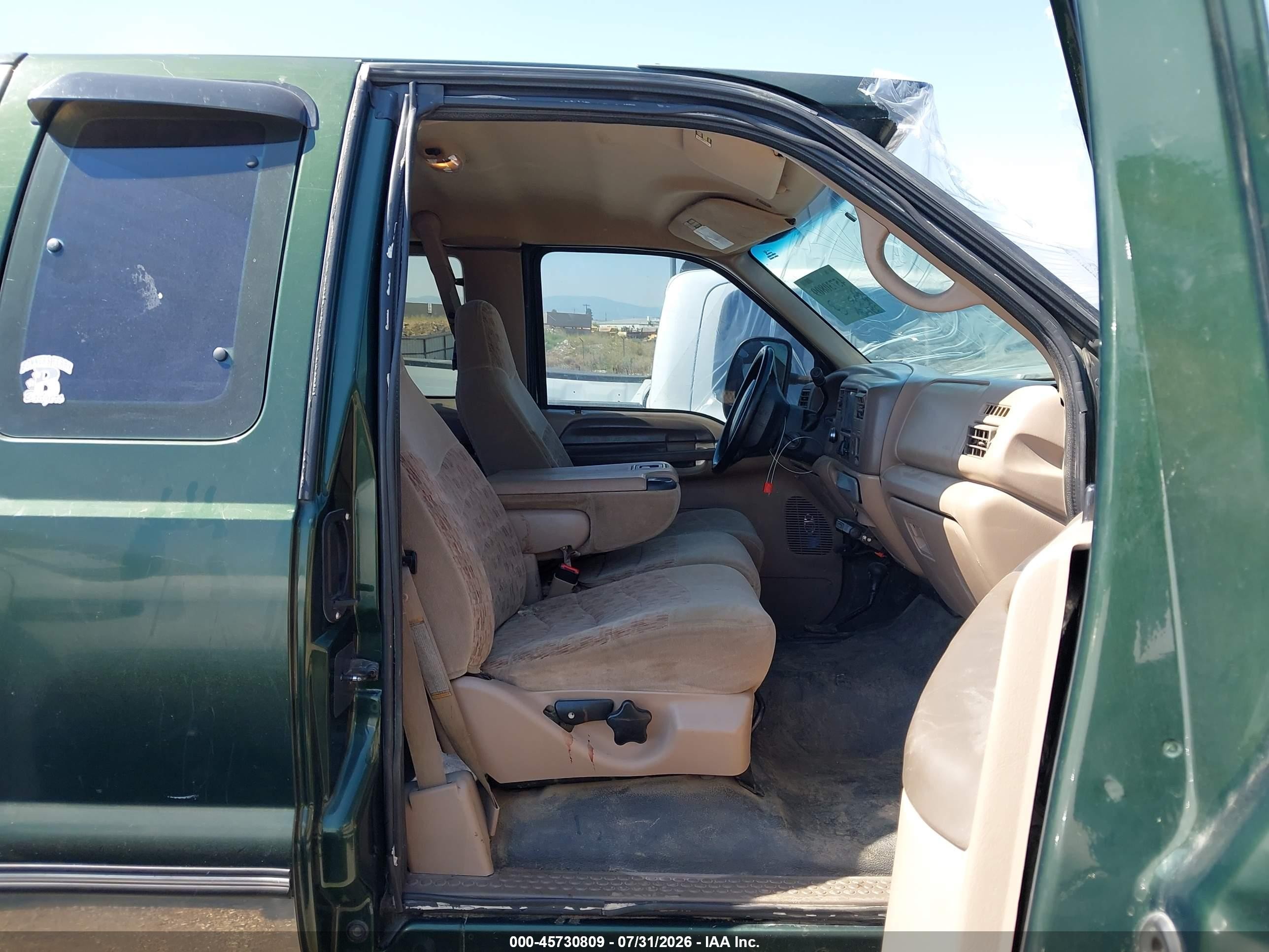 1999 Ford F-250 Lariat/xl/xlt Green vin: 1FTNX21L2XEC29329