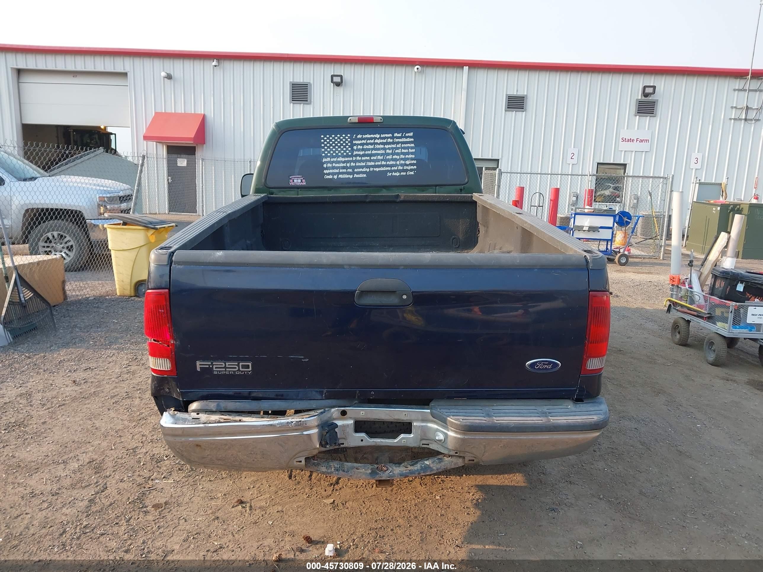 1999 Ford F-250 Lariat/xl/xlt Green vin: 1FTNX21L2XEC29329
