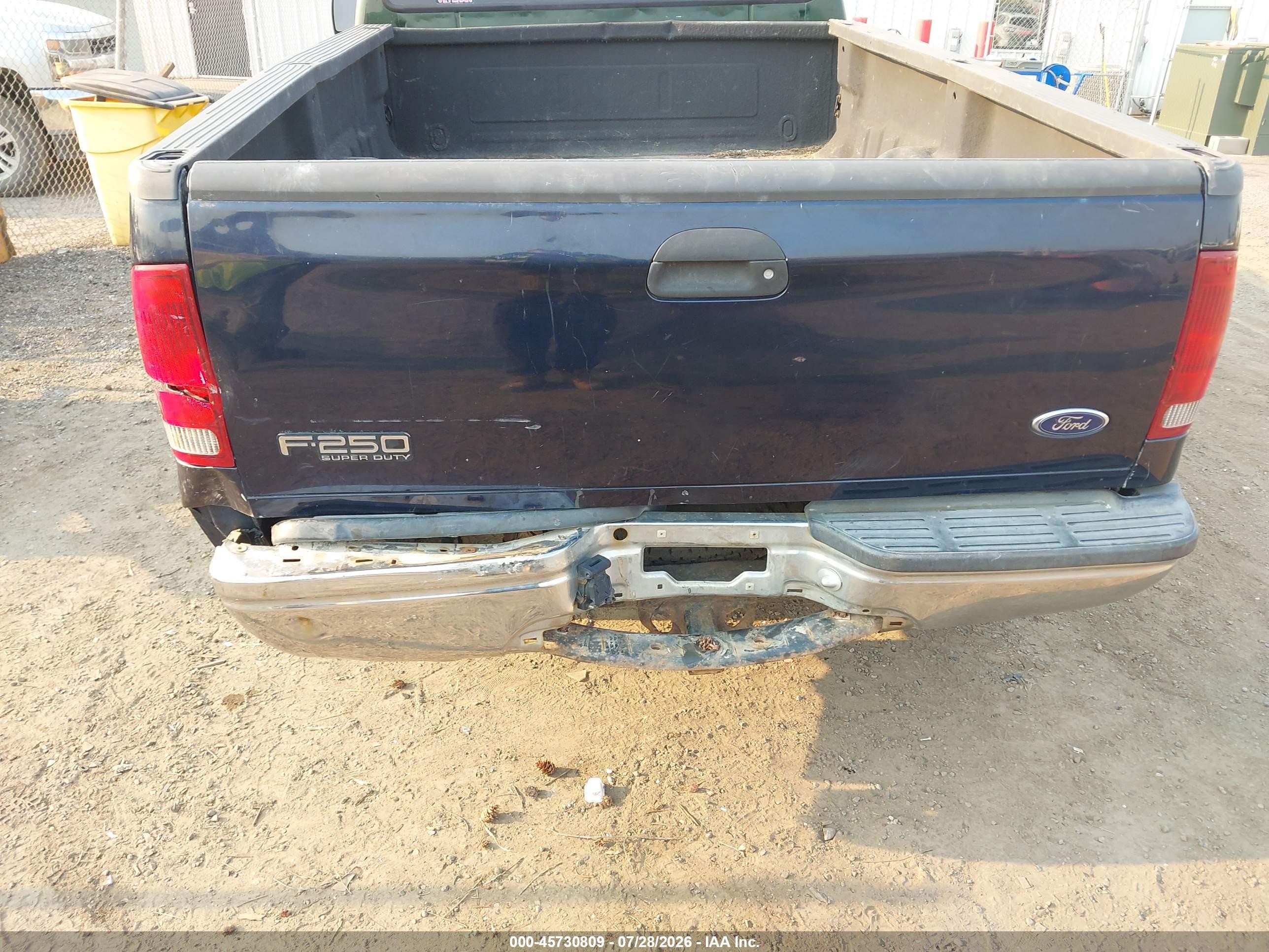 1999 Ford F-250 Lariat/xl/xlt Green vin: 1FTNX21L2XEC29329