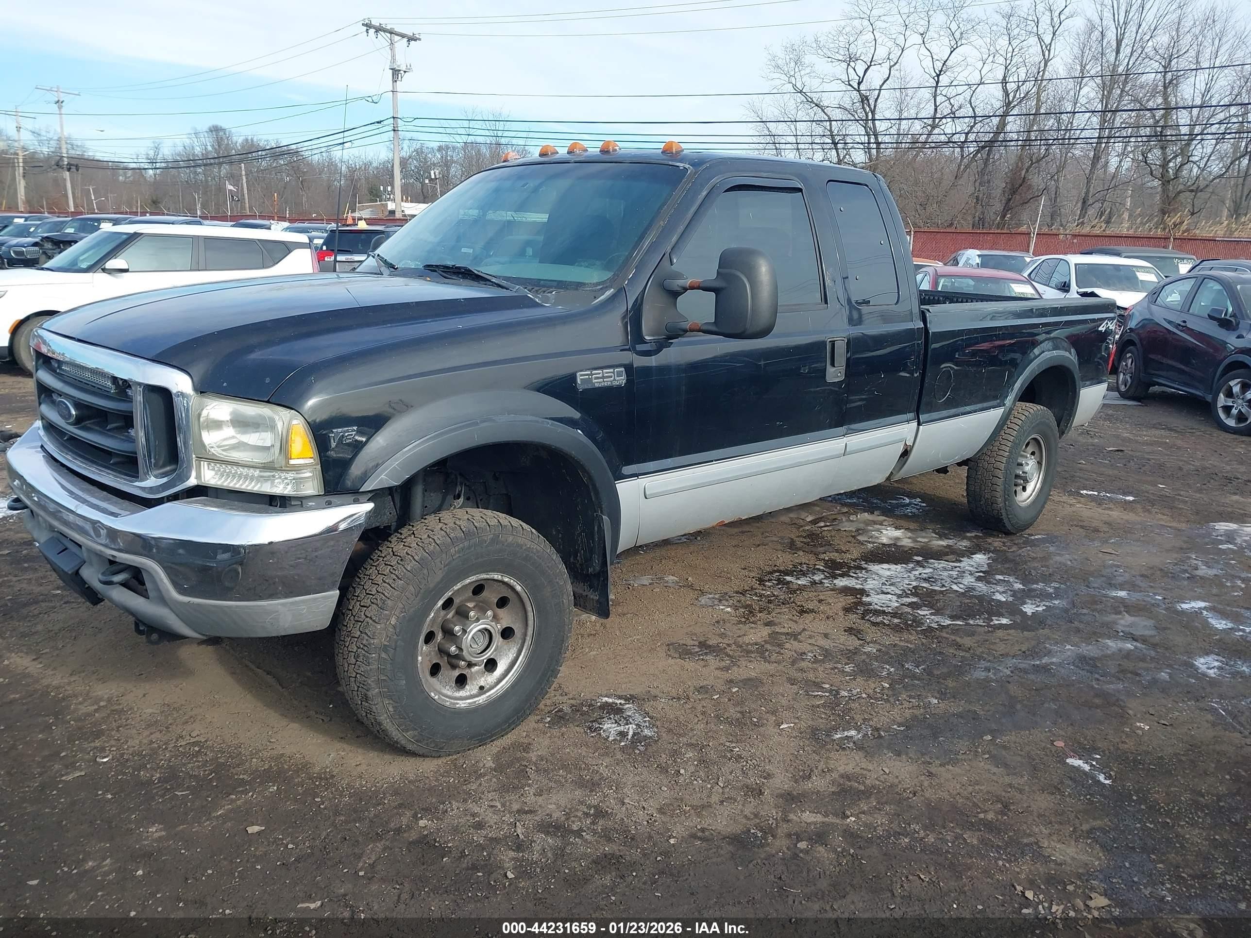 2002 Ford F-250 Lariat/xl/xlt Black vin: 1FTNX21L32EC75129