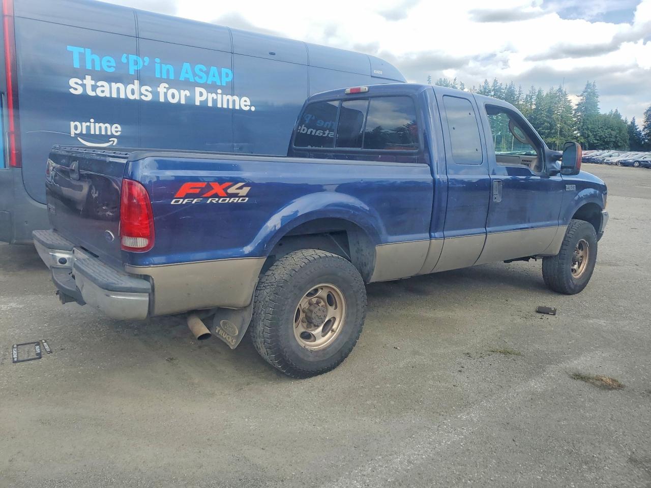 2004 Ford F250 Super Duty Blue vin: 1FTNX21L34EB53857