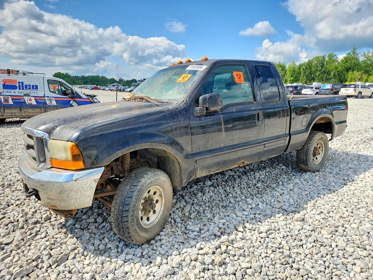 2001 Ford F250 Super Duty Black vin: 1FTNX21L41EB94221