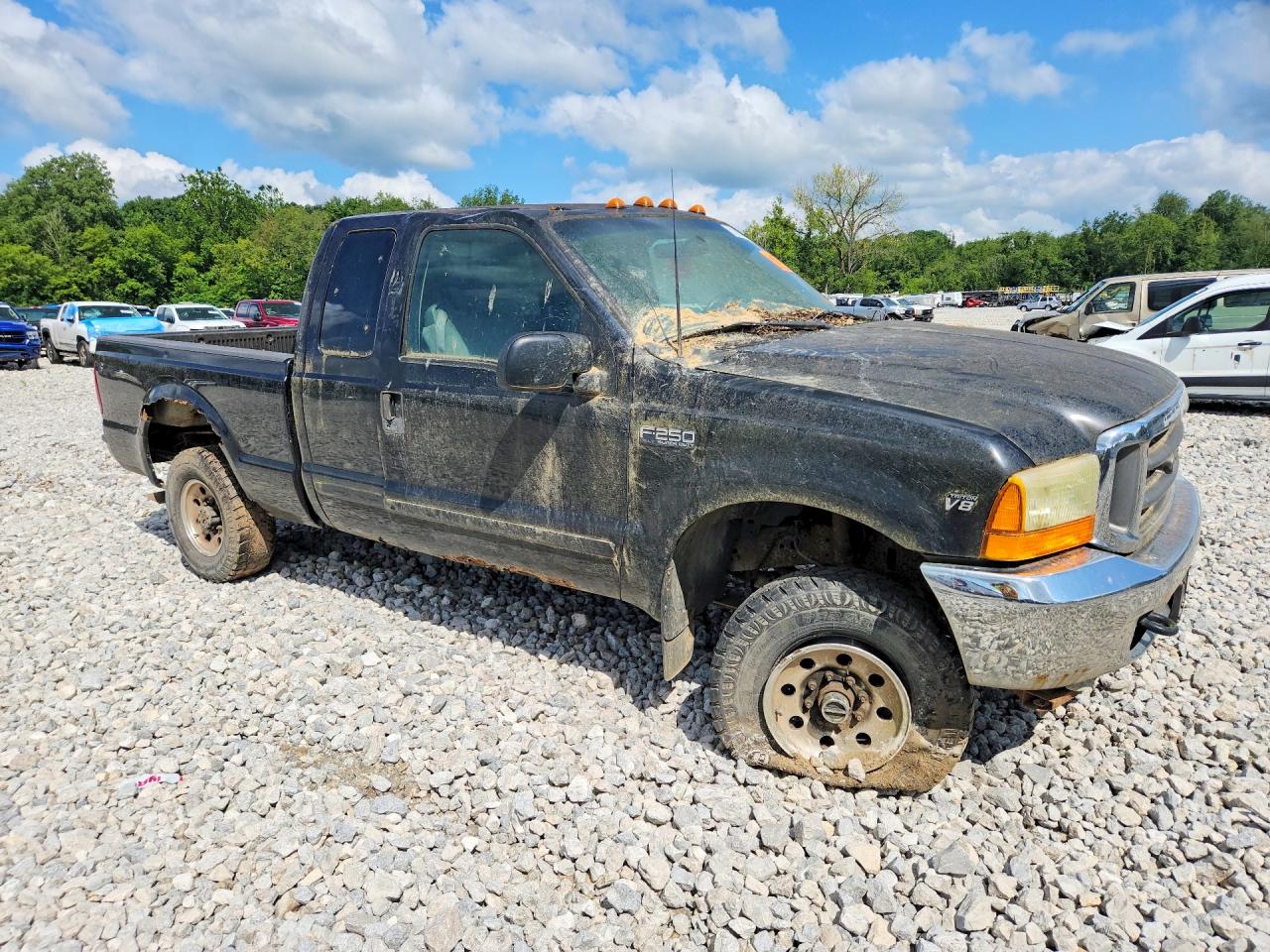 2001 Ford F250 Super Duty Black vin: 1FTNX21L41EB94221