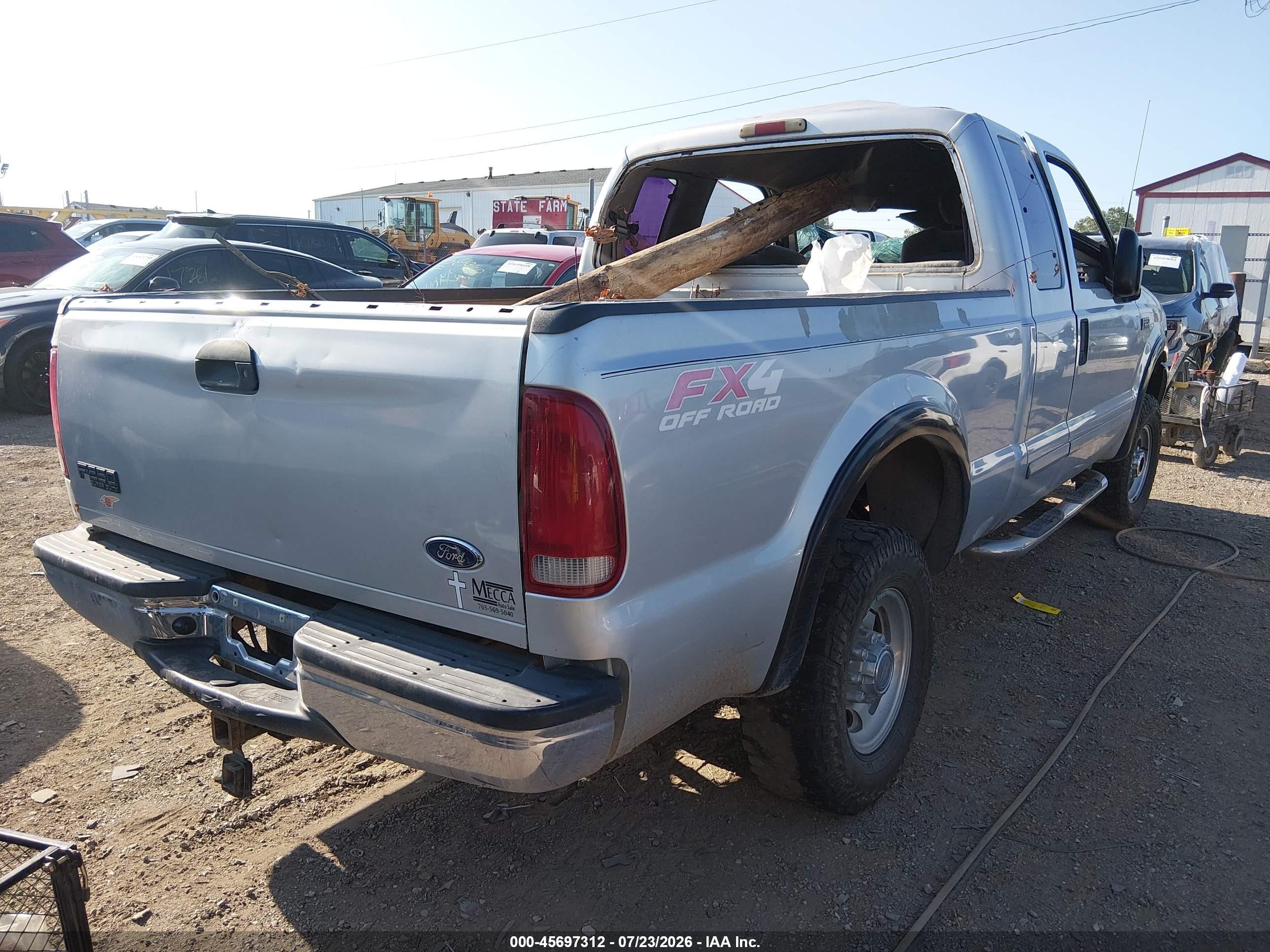 2001 Ford F-250 Lariat/xl/xlt Silver vin: 1FTNX21L41EC52005