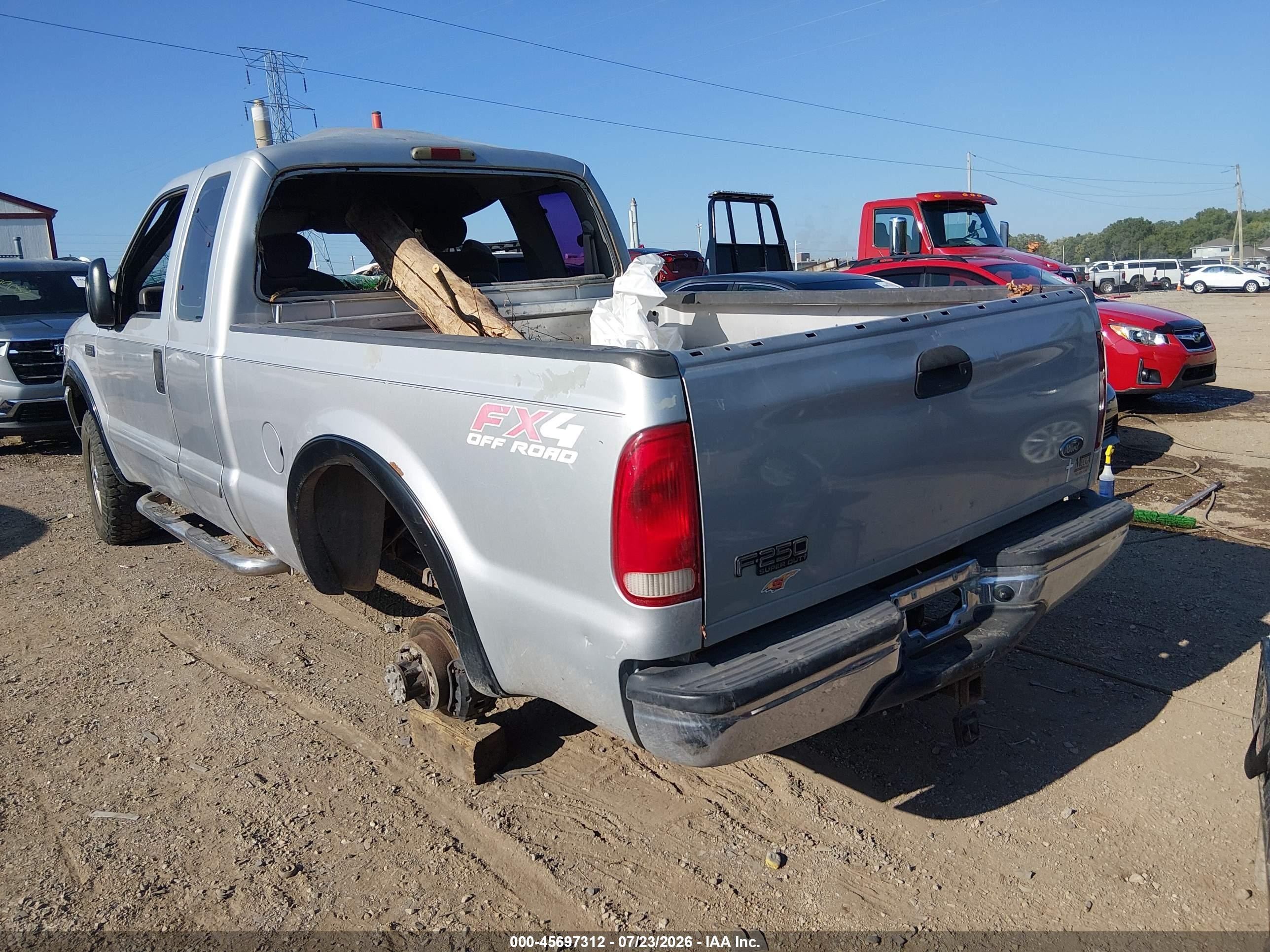 2001 Ford F-250 Lariat/xl/xlt Silver vin: 1FTNX21L41EC52005