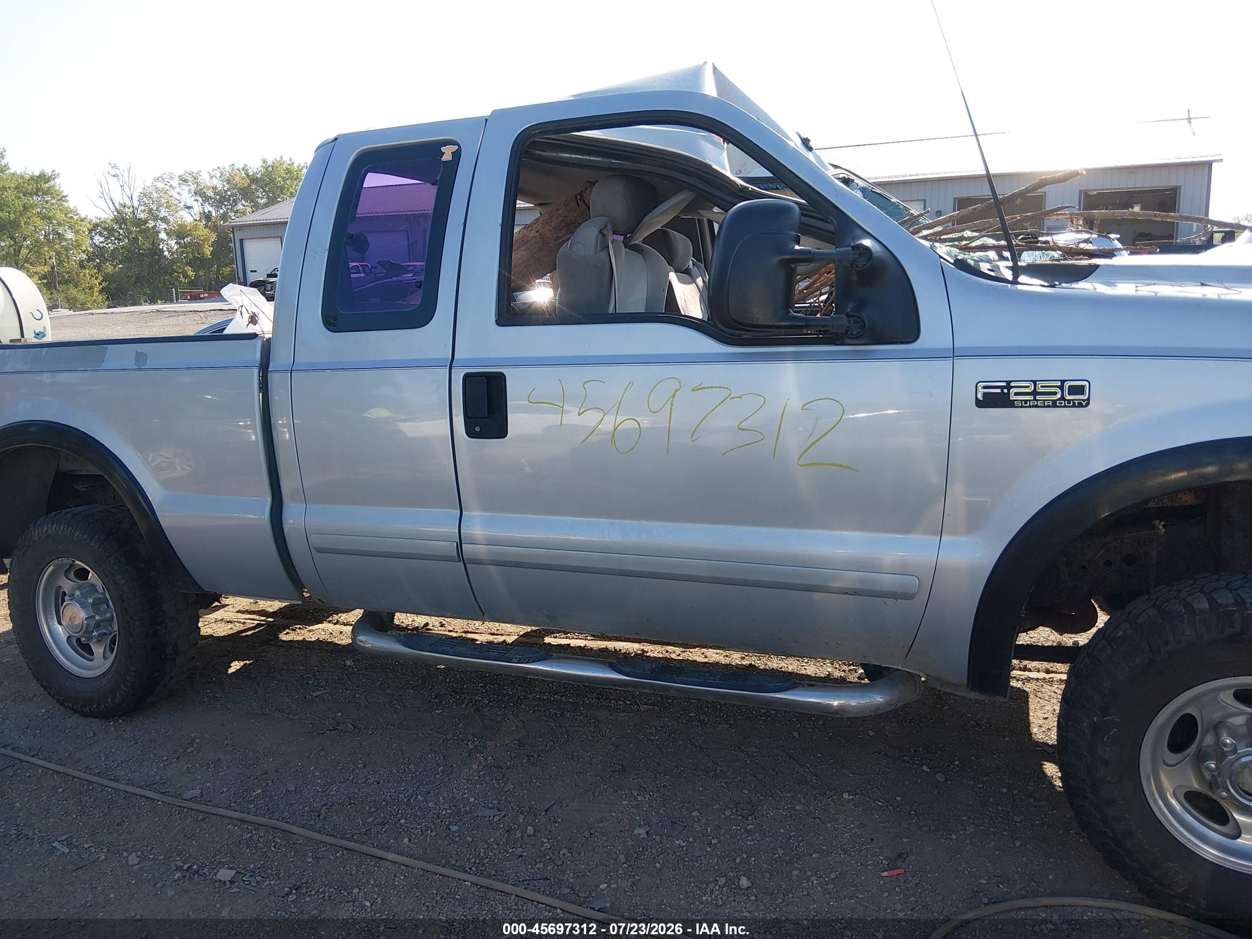 2001 Ford F-250 Lariat/xl/xlt Silver vin: 1FTNX21L41EC52005