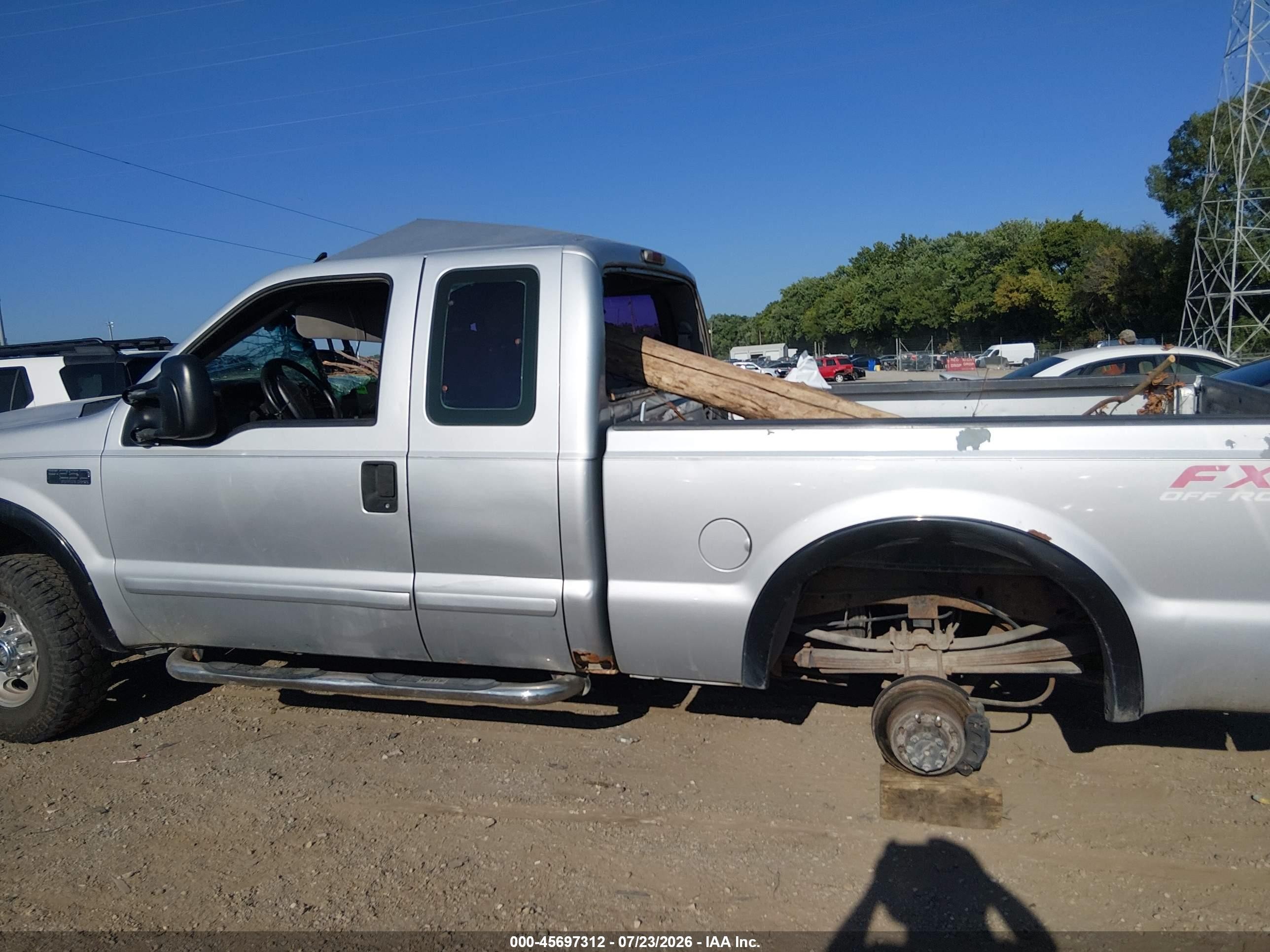 2001 Ford F-250 Lariat/xl/xlt Silver vin: 1FTNX21L41EC52005
