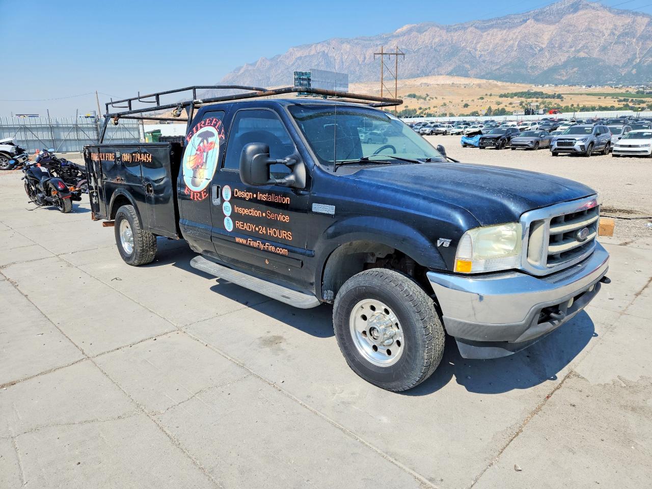 2002 Ford F250 Super Duty Black vin: 1FTNX21L42EB29757
