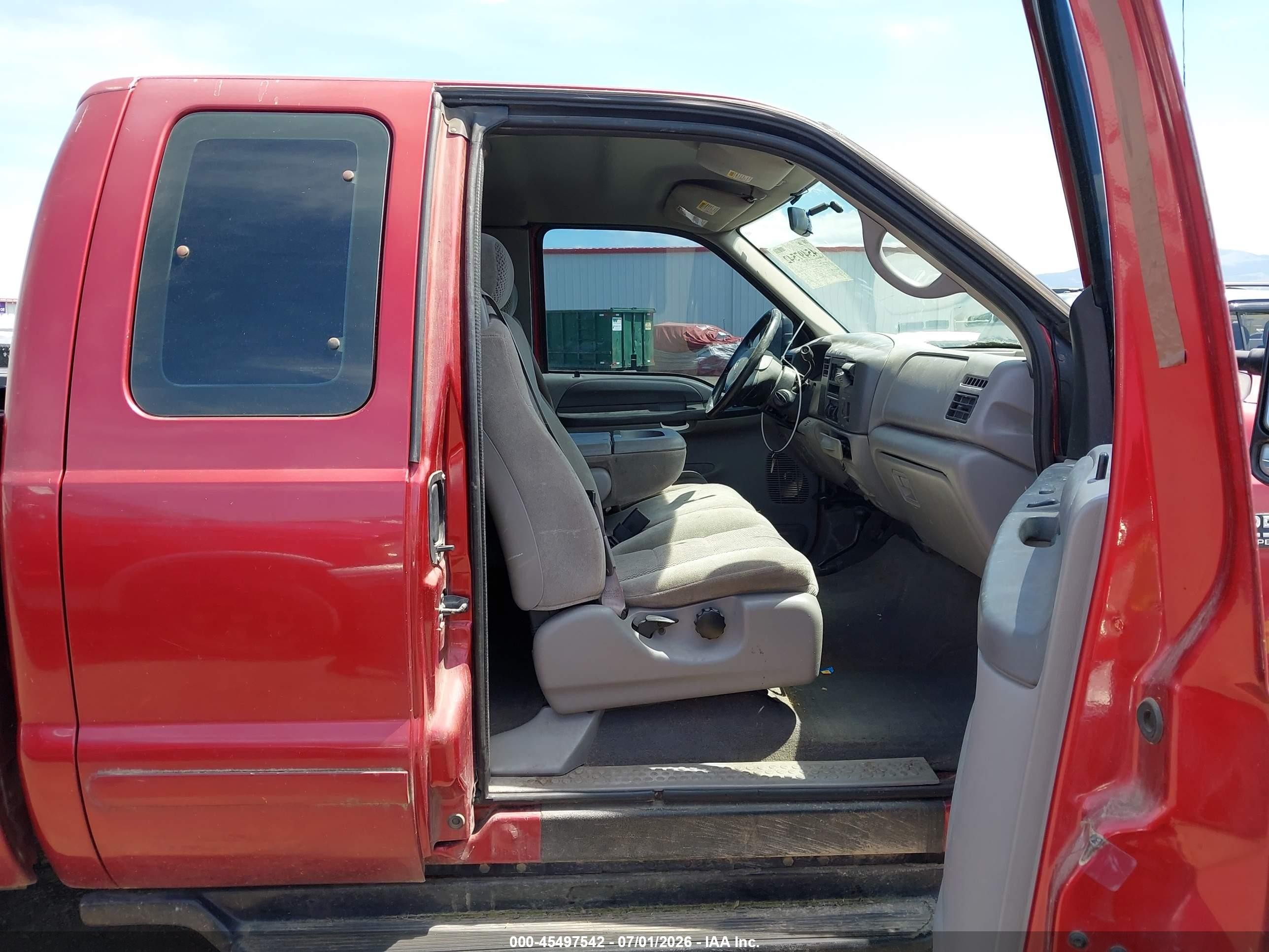 2001 Ford F-250 Lariat/xl/xlt Red vin: 1FTNX21L51ED89003