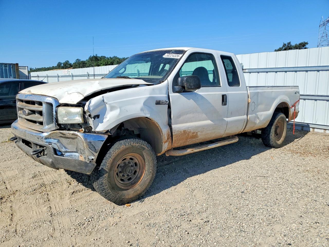 2001 Ford F250 Super Duty White vin: 1FTNX21L61EB39866
