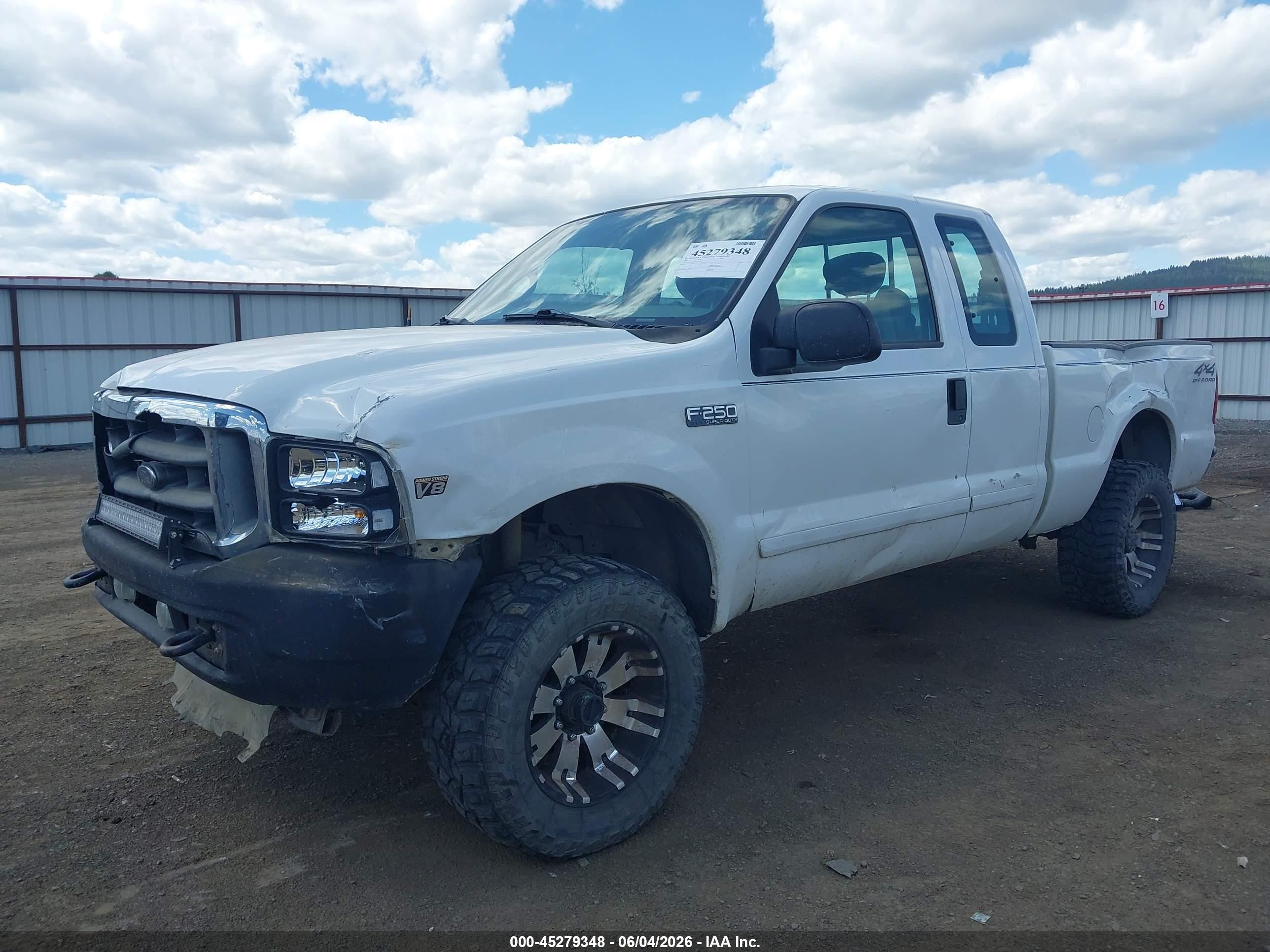 2002 Ford F-250 Lariat/xl/xlt White vin: 1FTNX21L62EC16267