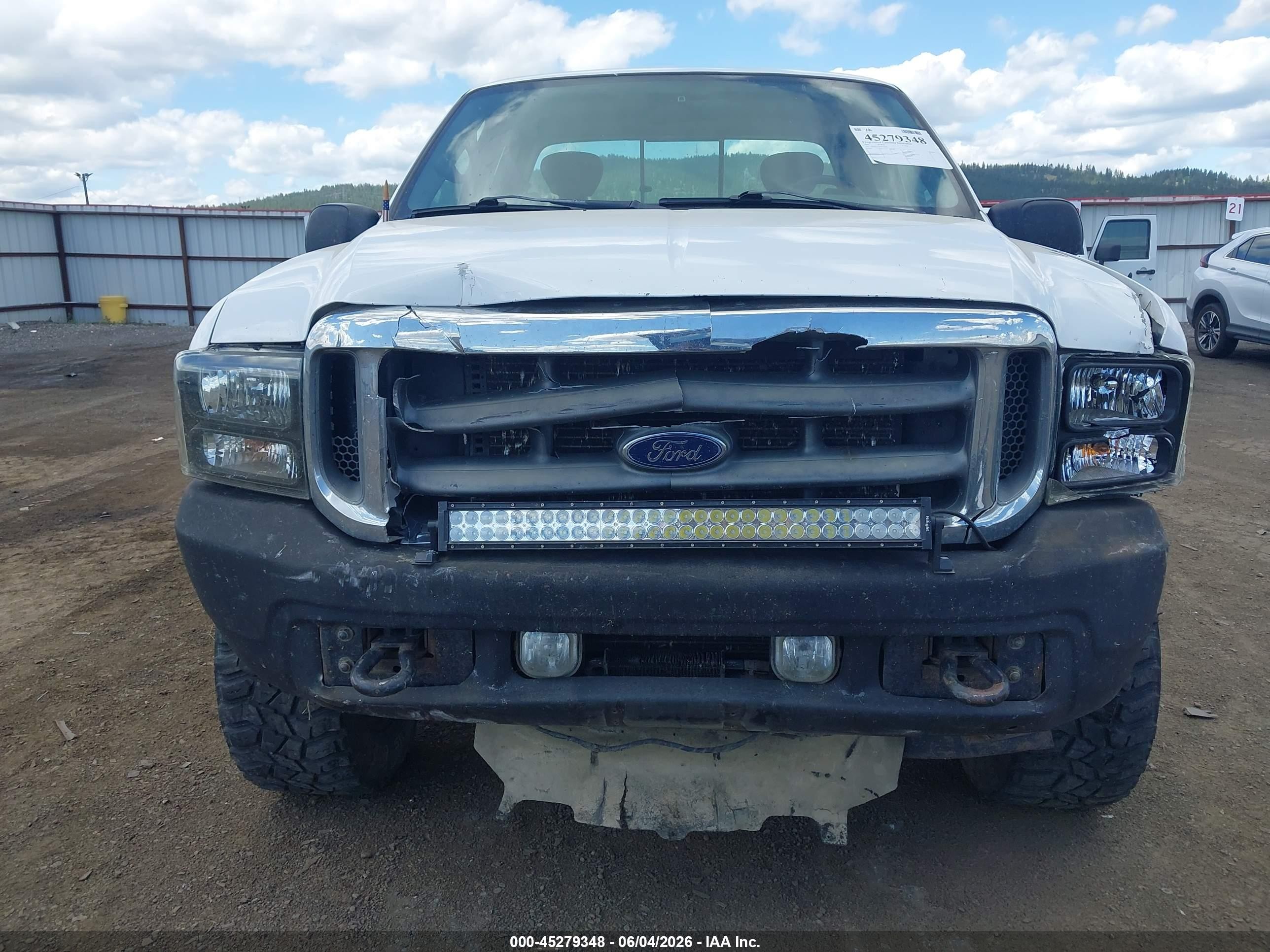 2002 Ford F-250 Lariat/xl/xlt White vin: 1FTNX21L62EC16267