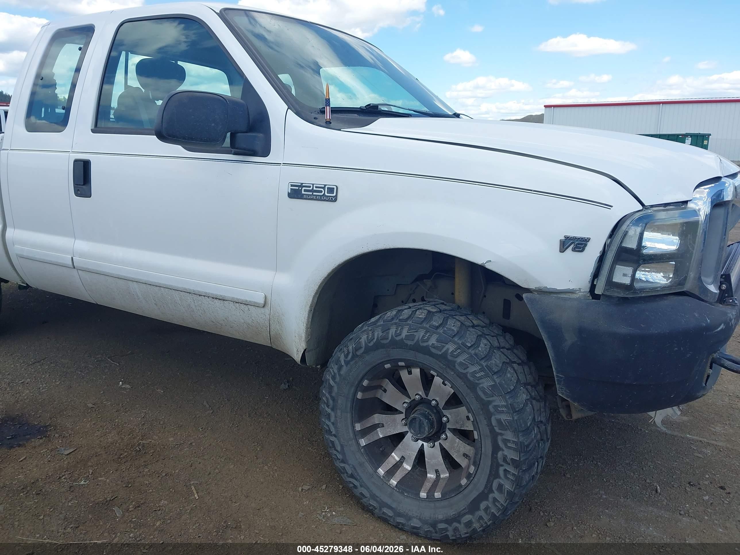 2002 Ford F-250 Lariat/xl/xlt White vin: 1FTNX21L62EC16267