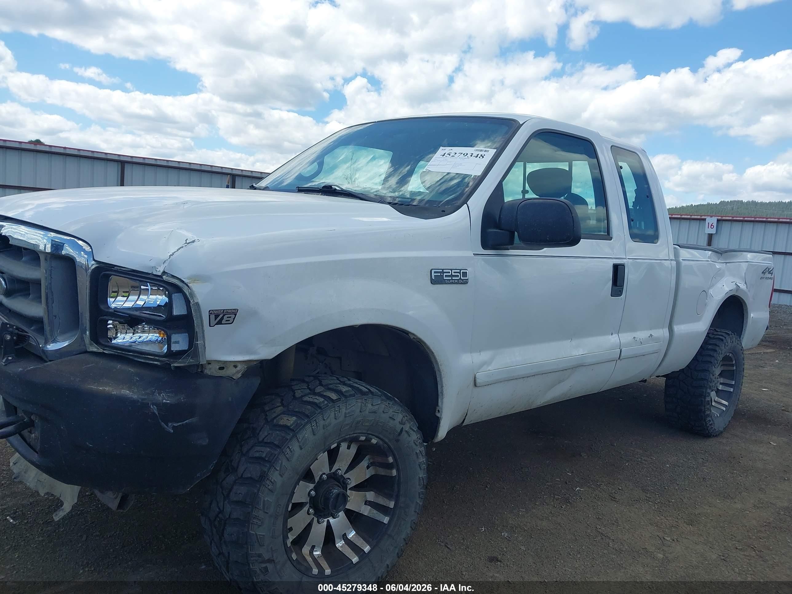 2002 Ford F-250 Lariat/xl/xlt White vin: 1FTNX21L62EC16267