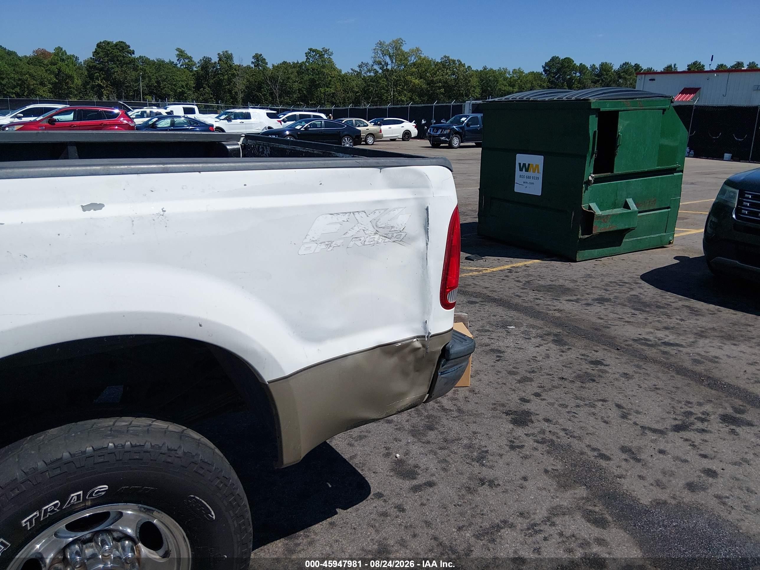 2001 Ford F-250 Lariat/xl/xlt White vin: 1FTNX21L71EB34207