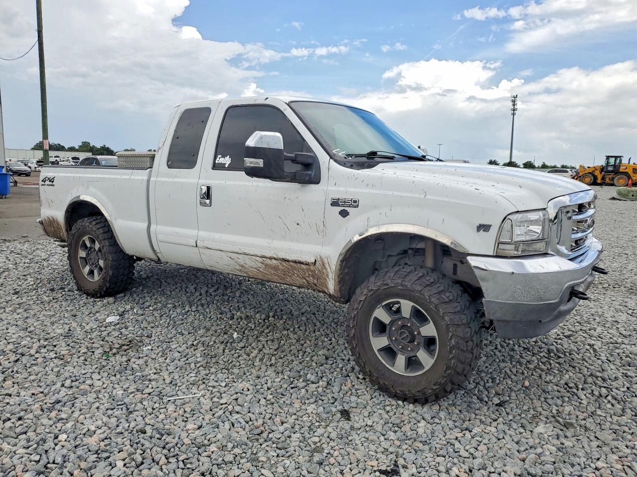 2001 Ford F250 Super Duty White vin: 1FTNX21L71EC41905