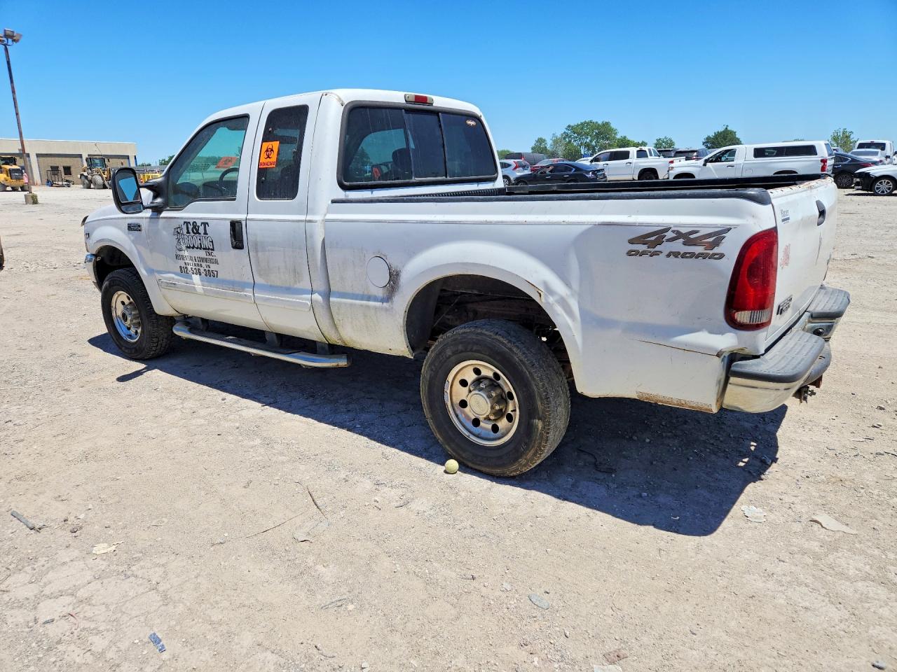 2002 Ford F250 Super Duty White vin: 1FTNX21L72EB95686