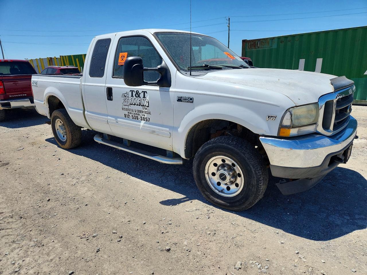 2002 Ford F250 Super Duty White vin: 1FTNX21L72EB95686