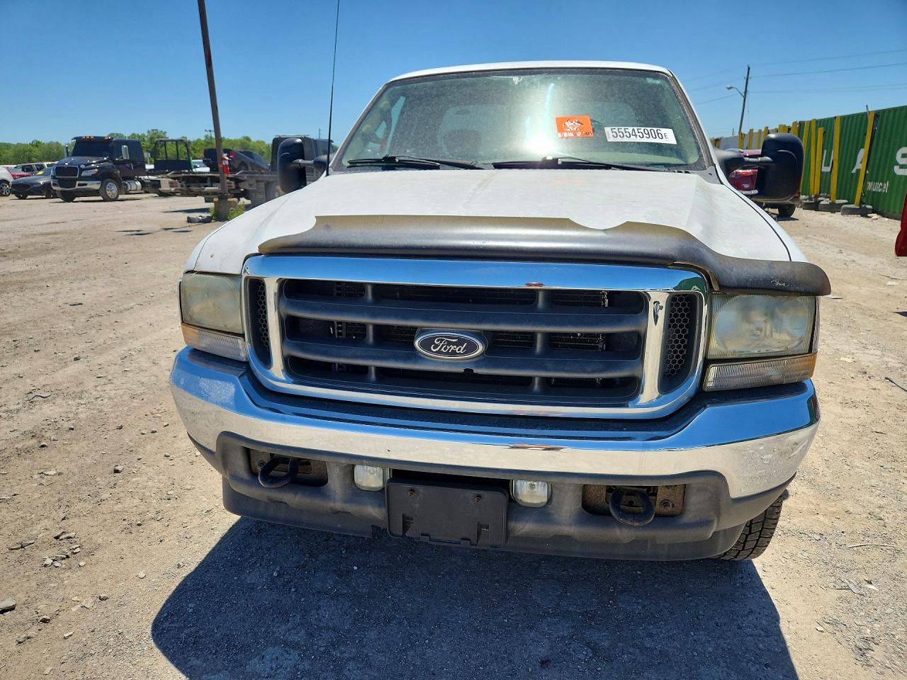 2002 Ford F250 Super Duty White vin: 1FTNX21L72EB95686