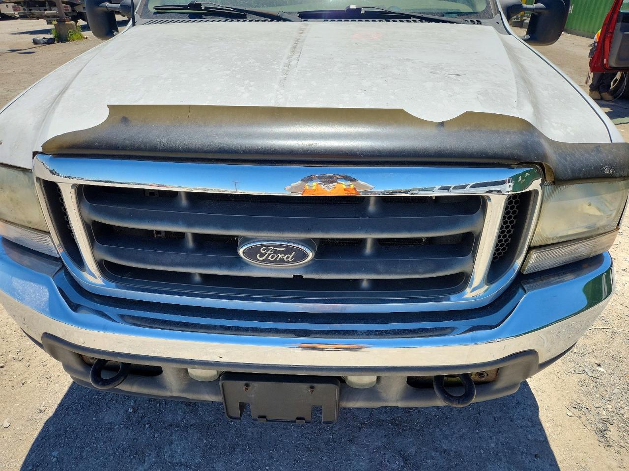 2002 Ford F250 Super Duty White vin: 1FTNX21L72EB95686