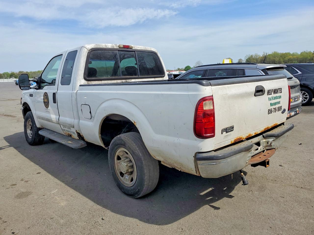 2001 Ford F250 Super Duty White vin: 1FTNX21L81EC98453